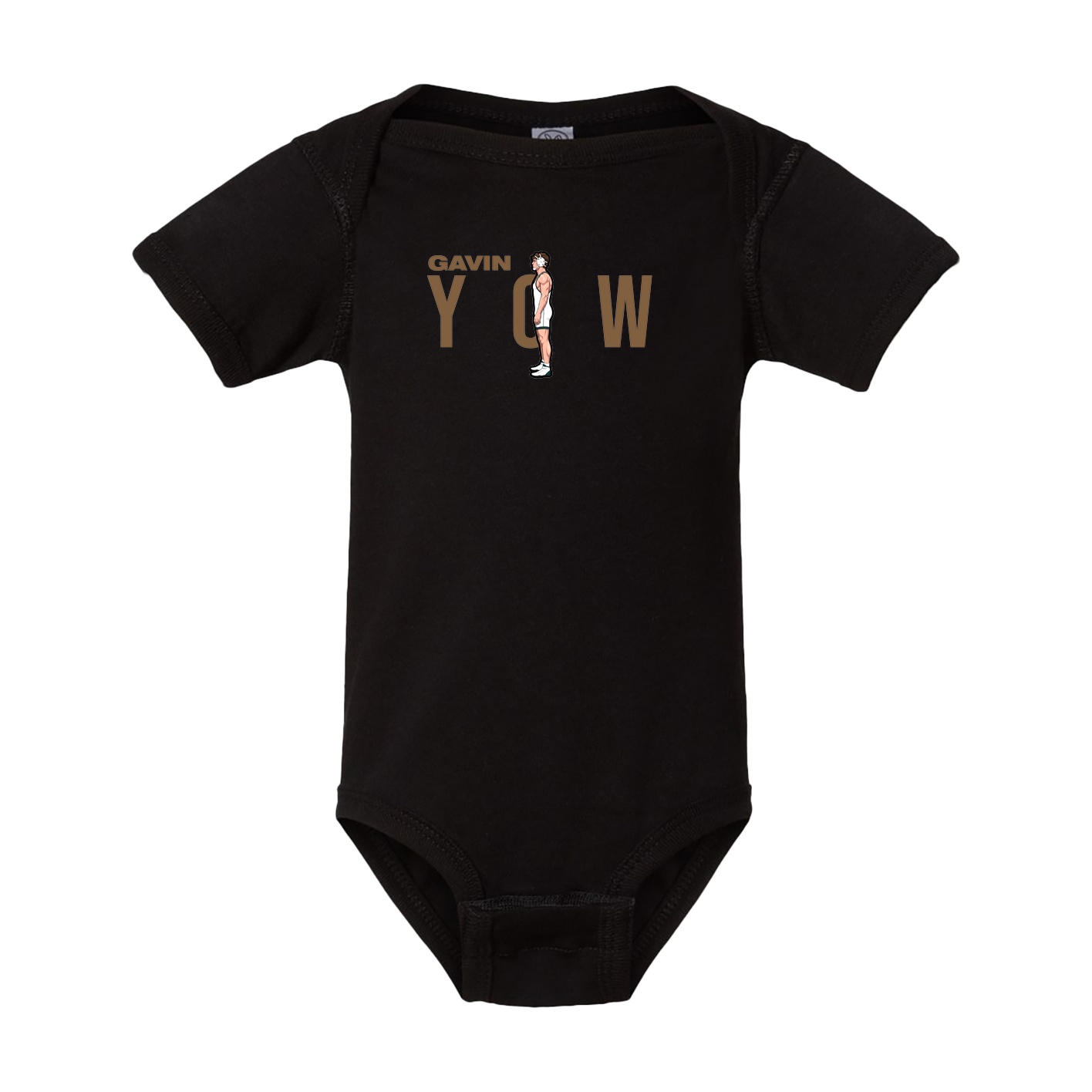 Baby Onesie — Player Name in Black
