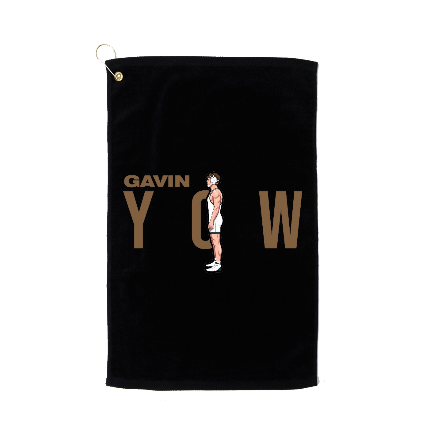 Golf Towel — Player Name in Black