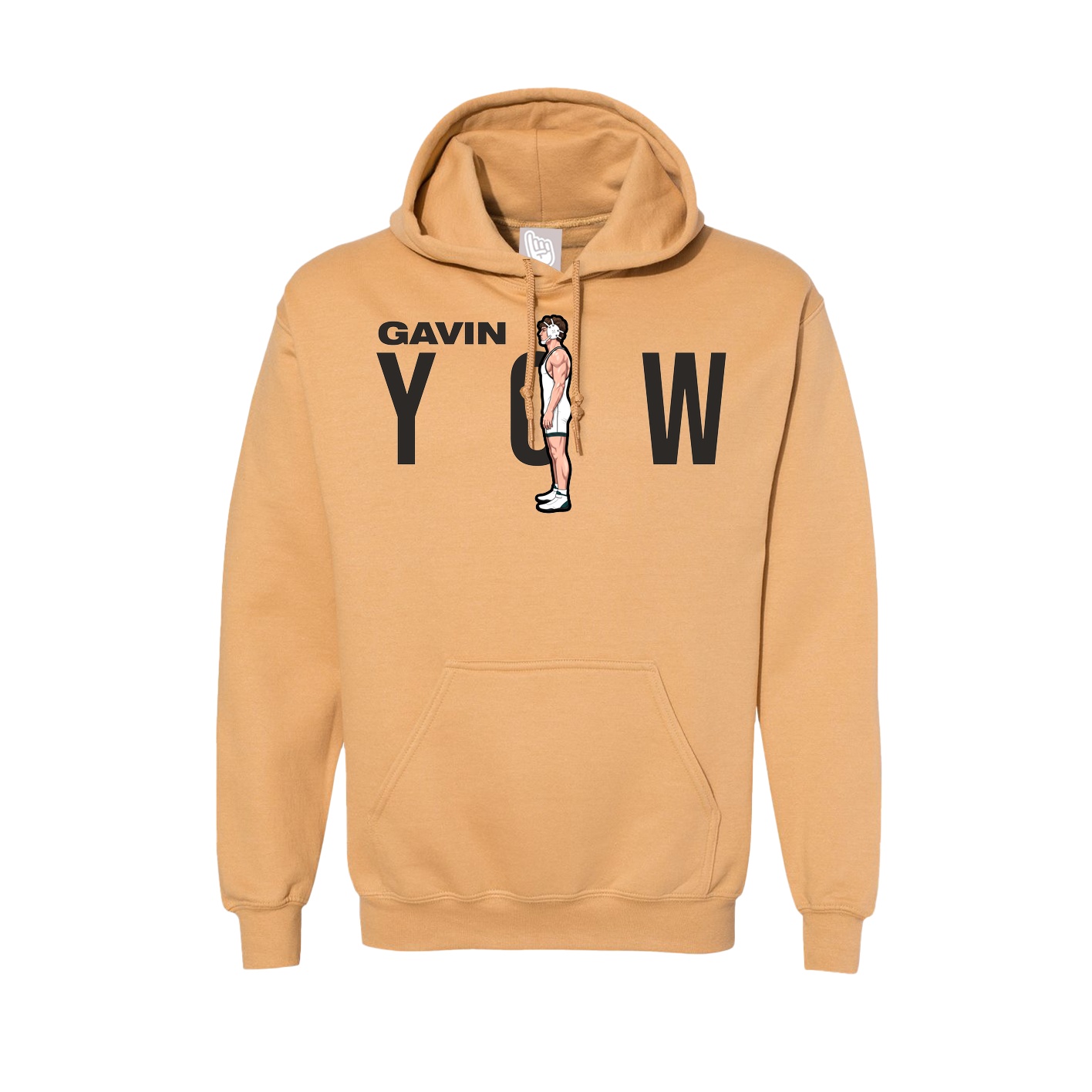 Hoodie — Player Name in Vegas Gold