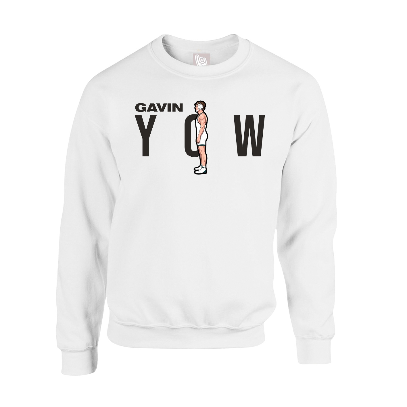 Fleece Crew — Player Name in White
