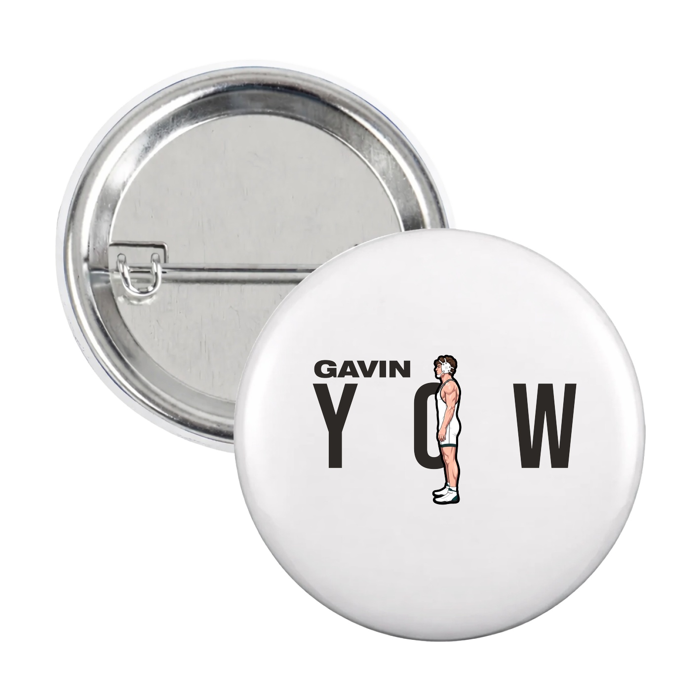 Game Day Button — Player Name in White