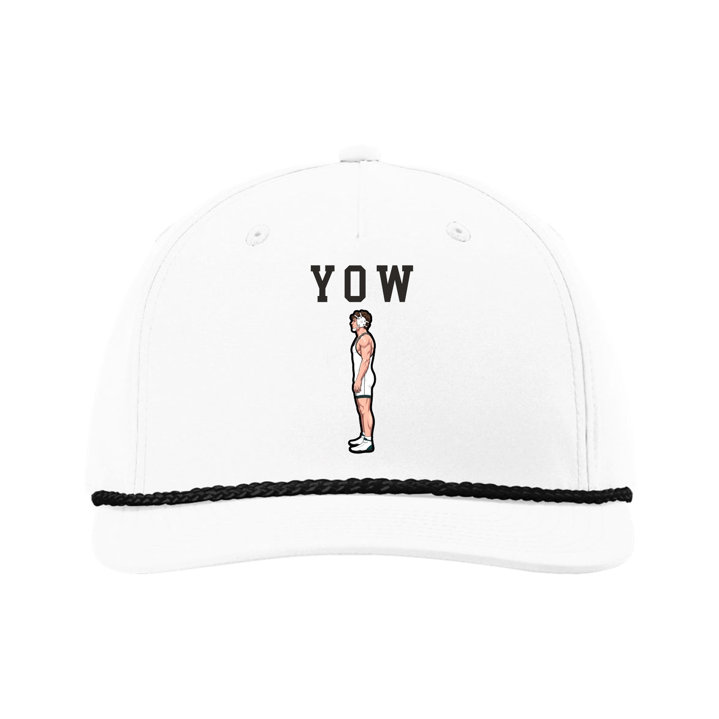 Five-Panel Classic Rope Cap — Shirsey in White