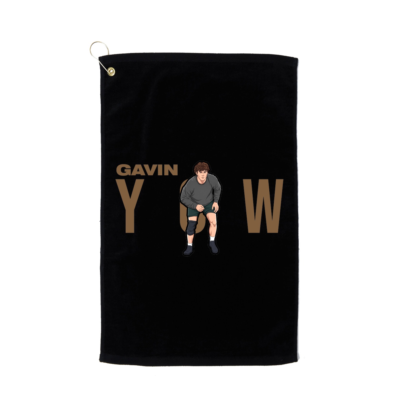 Golf Towel — Player Name in Black