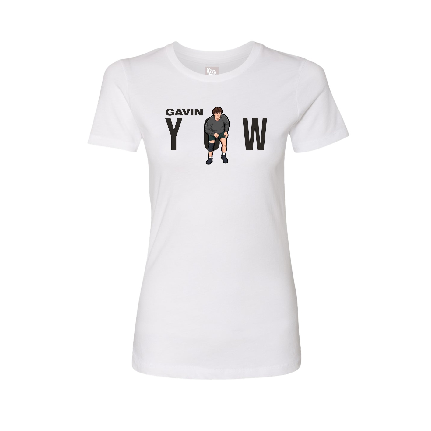 Womens Tee — Player Name in White