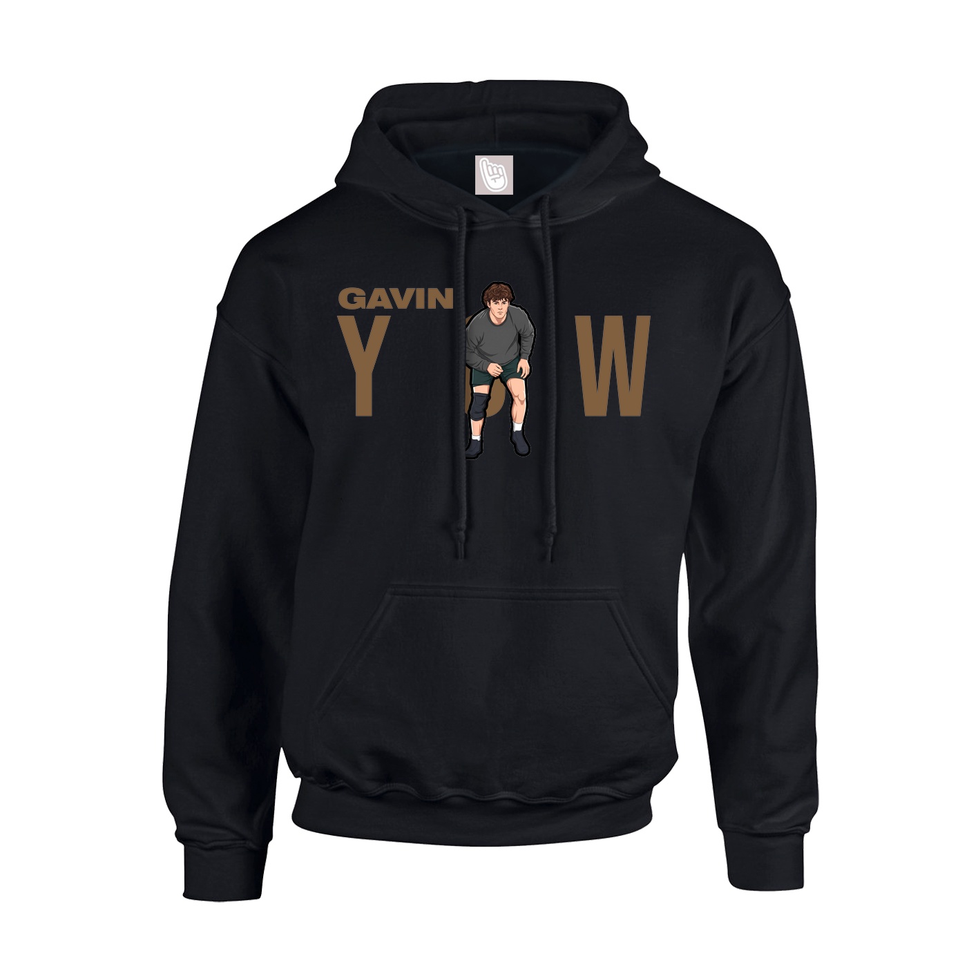 Hoodie — Player Name in Black