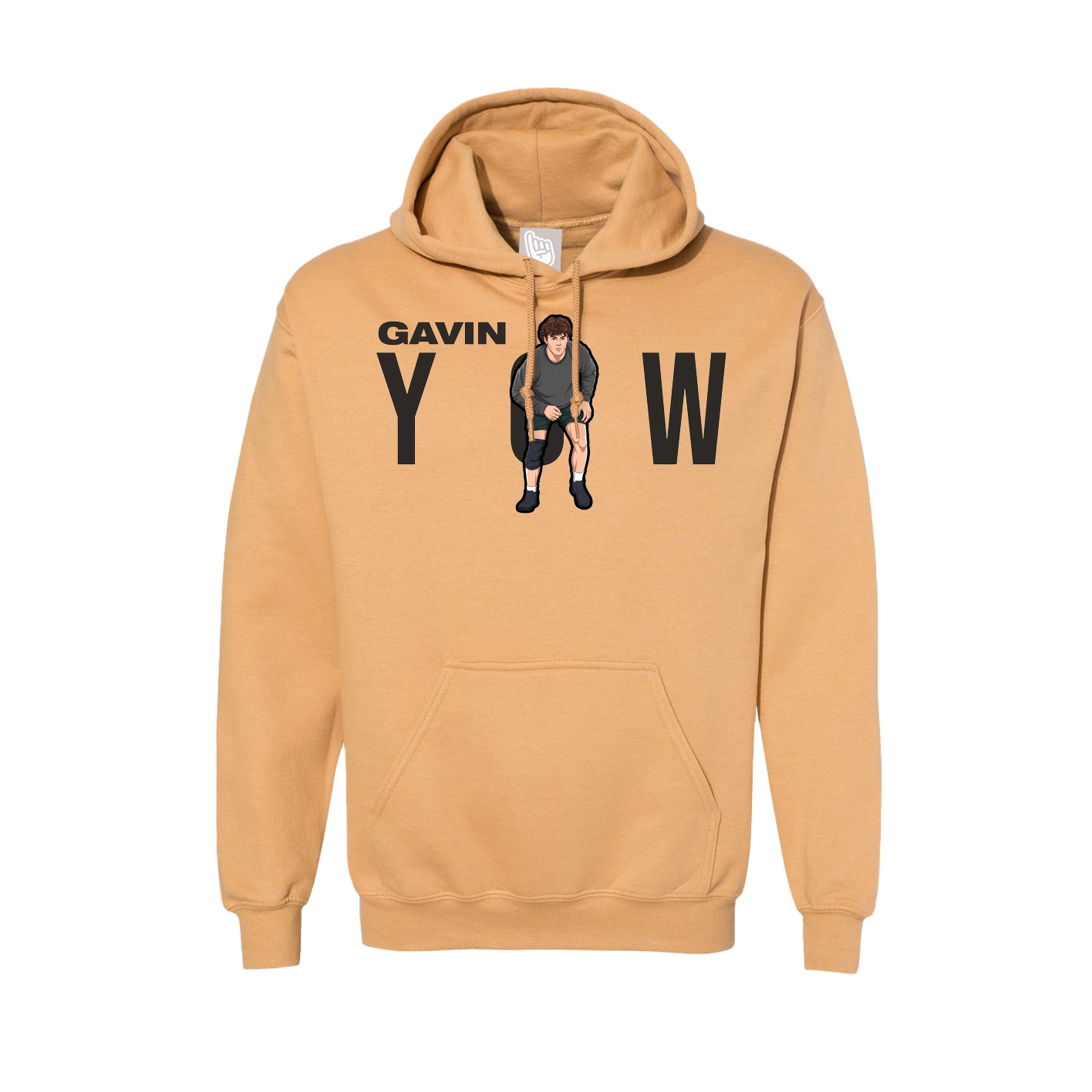 Hoodie — Player Name in Vegas Gold