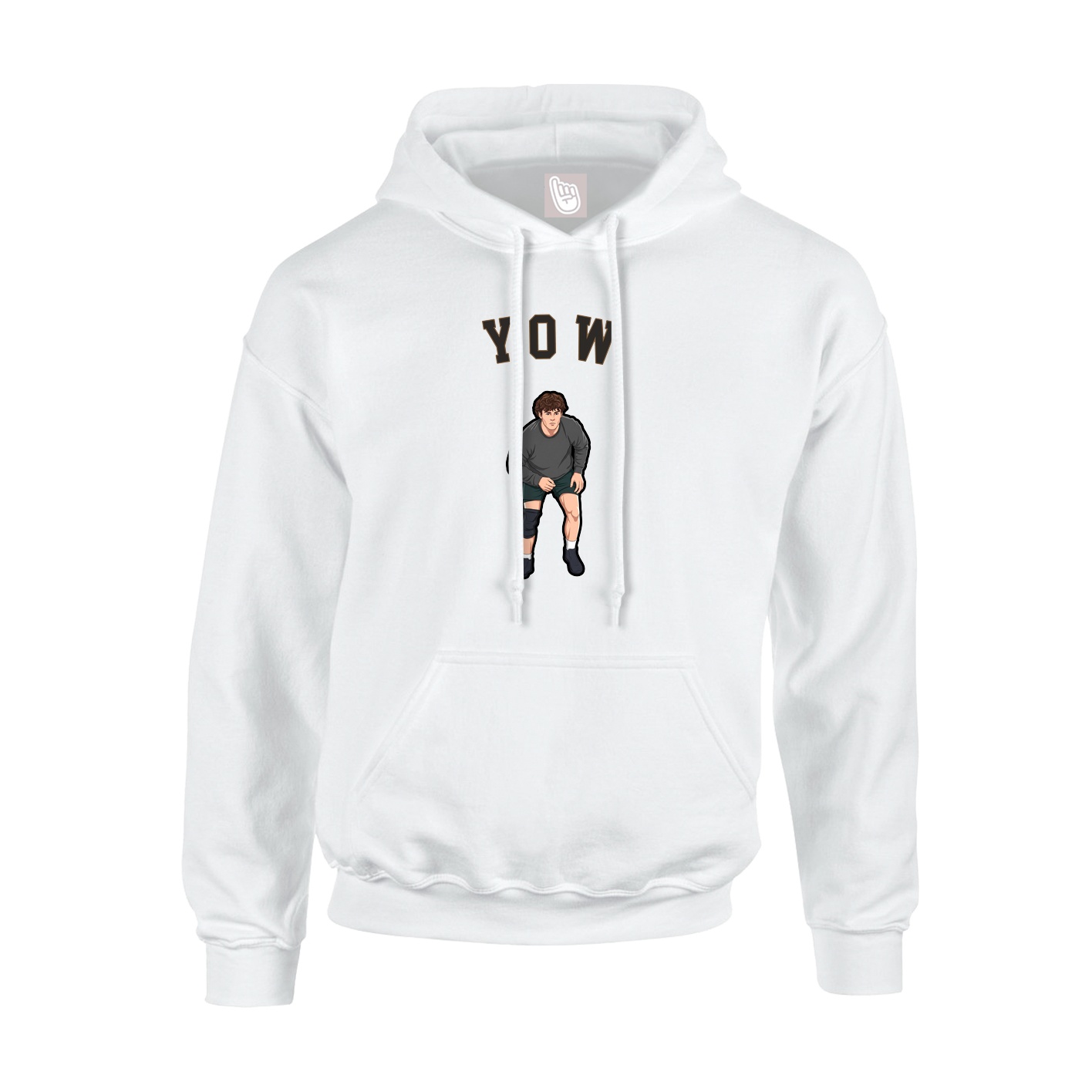 Youth Hoodie — Shirsey Arch in White