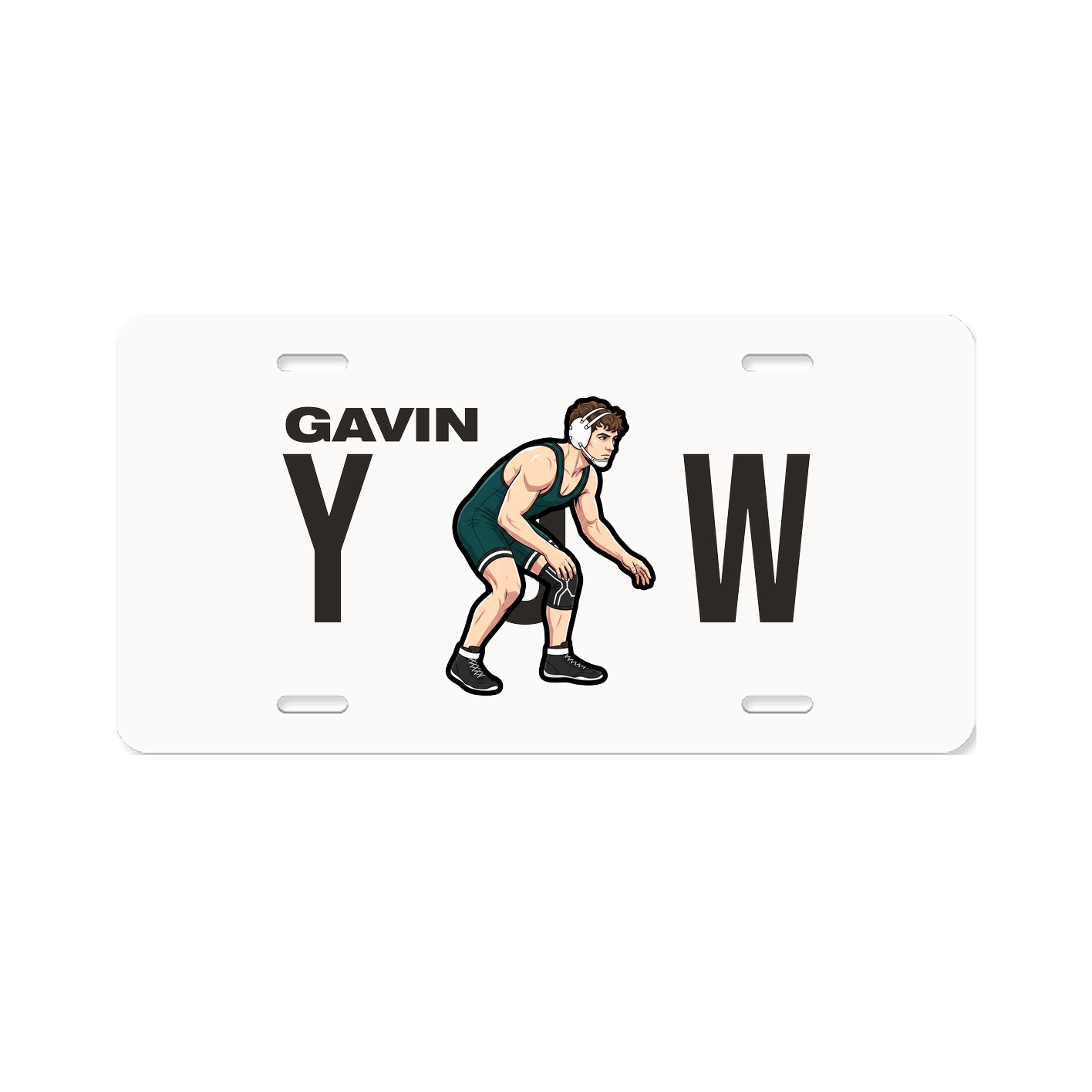 License Plate — Player Name in Classic
