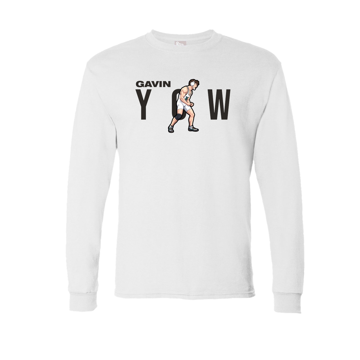 Long Sleeve Tee — Player Name in White