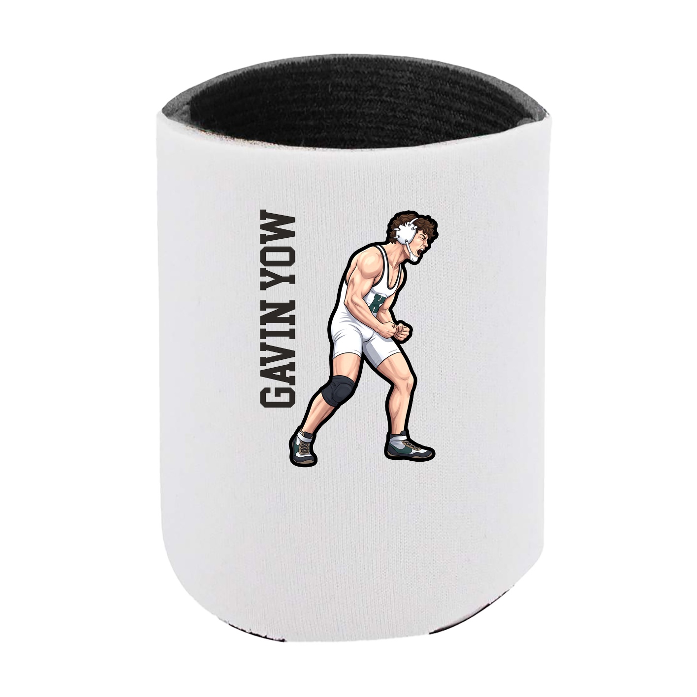 Can Holder — Name Vertical in White