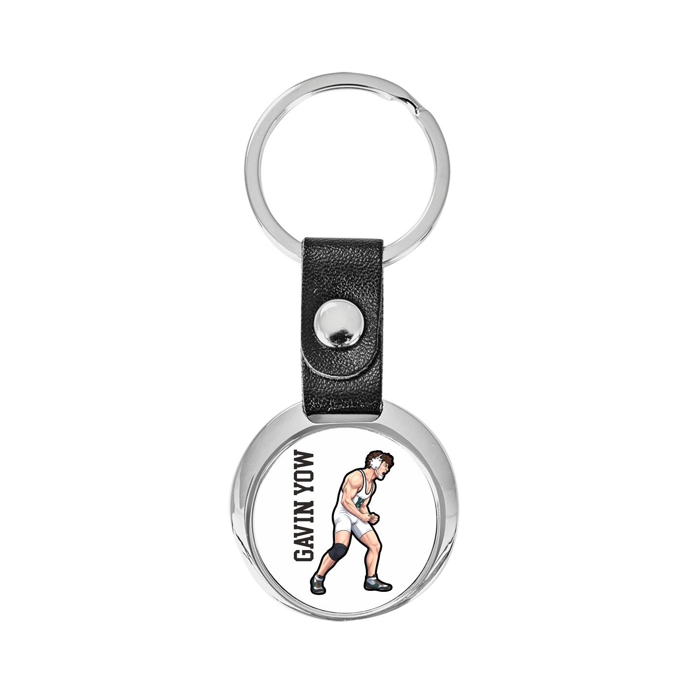 Key Chain — Name Vertical in Classic