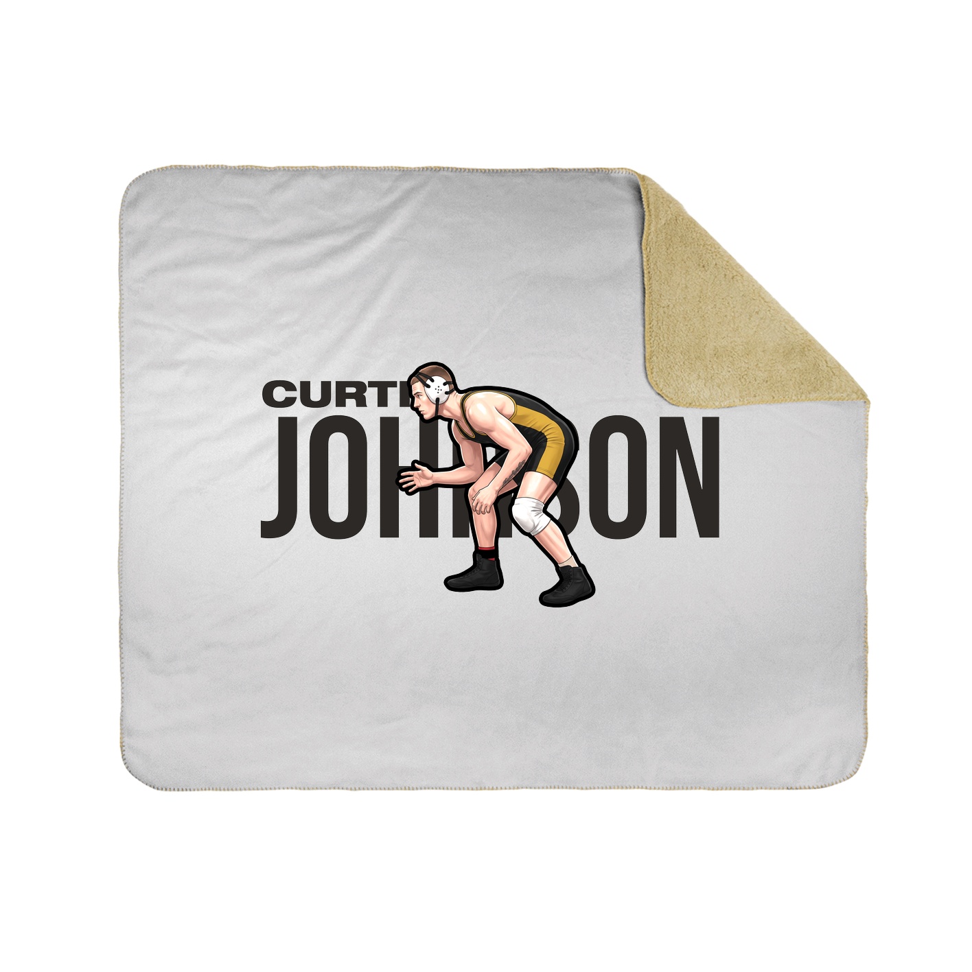 Throw Blanket — Player Name in White
