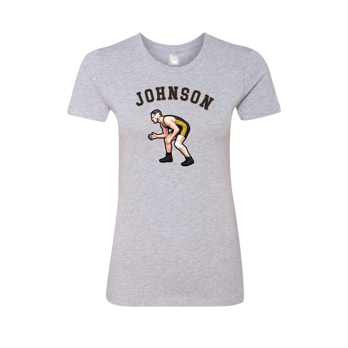 Fitted Women's Tee — Shirsey Arch in Grey