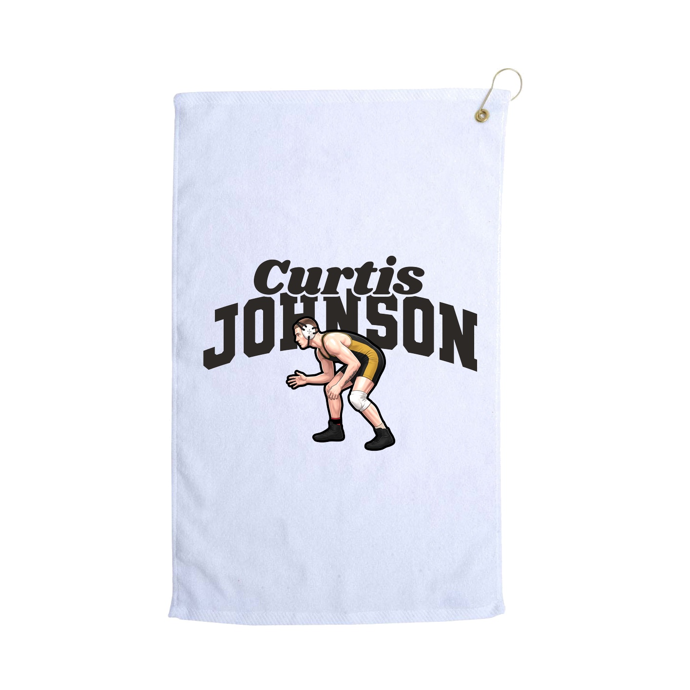 Golf Towel — Signature Arch in White