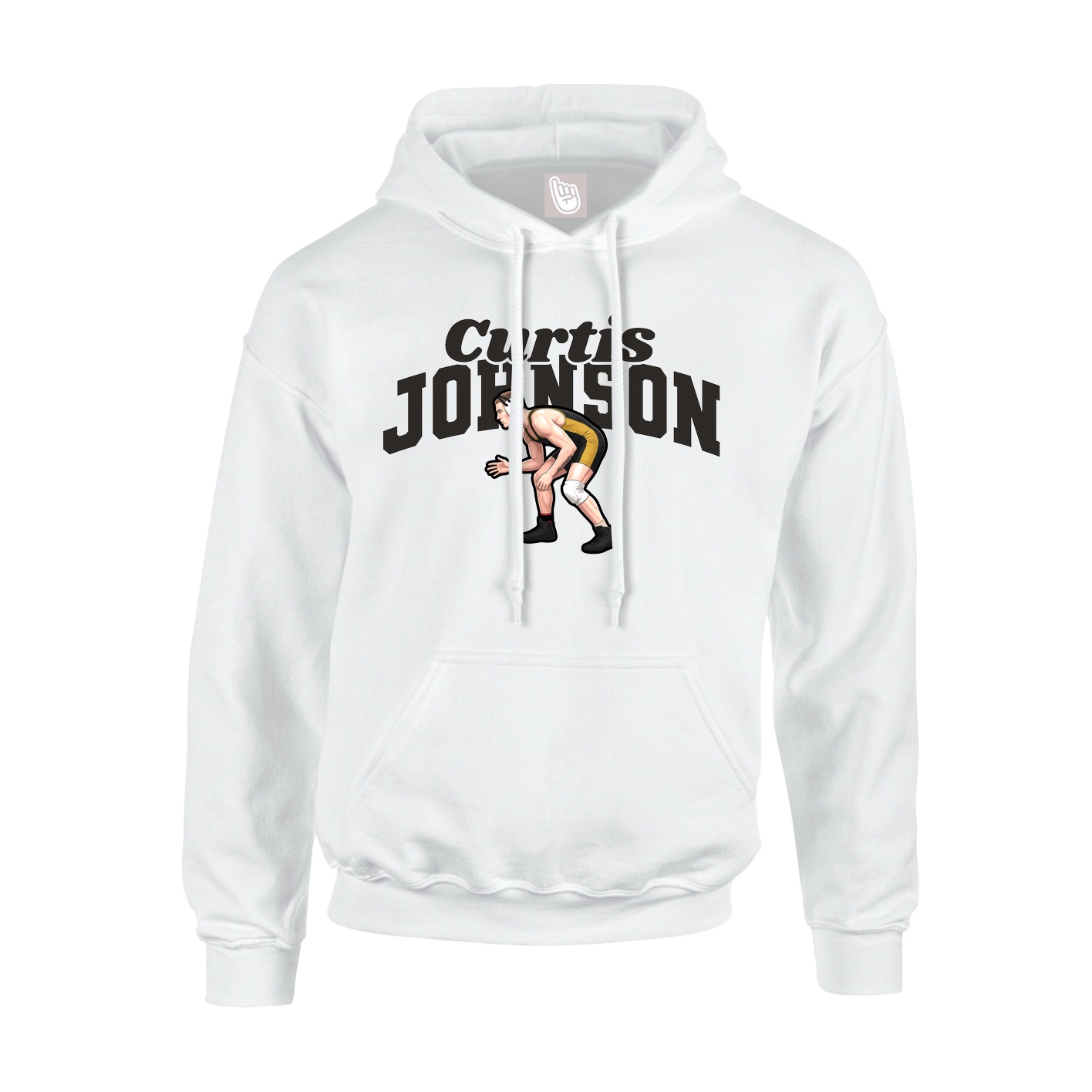 Youth Hoodie — Signature Arch in White