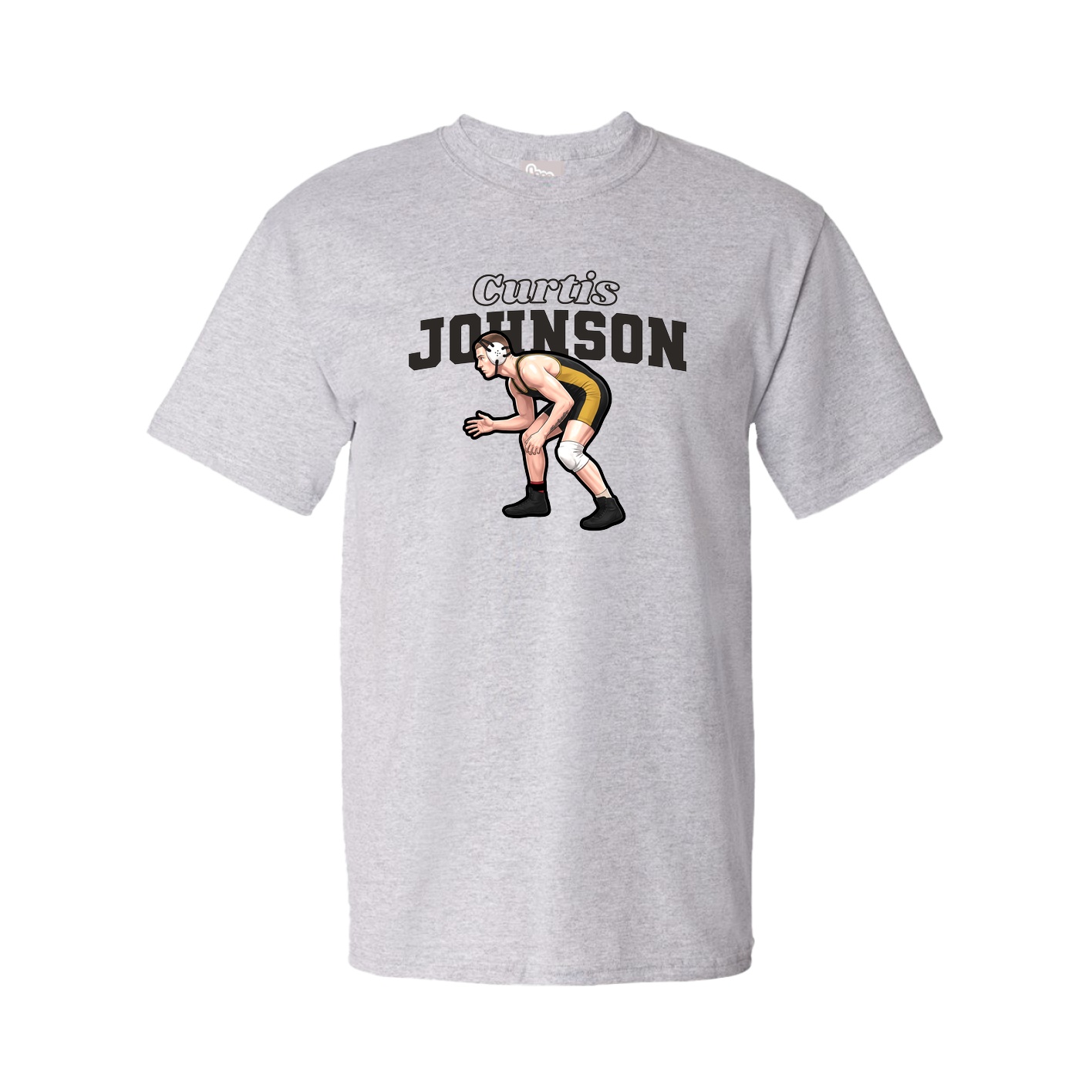 Youth Tee — Name Arch in Grey