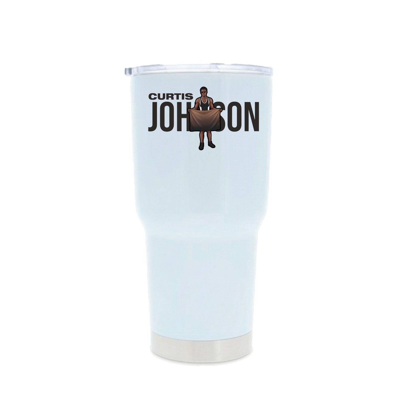 30oz Stainless Steel Tumbler — Player Name in White