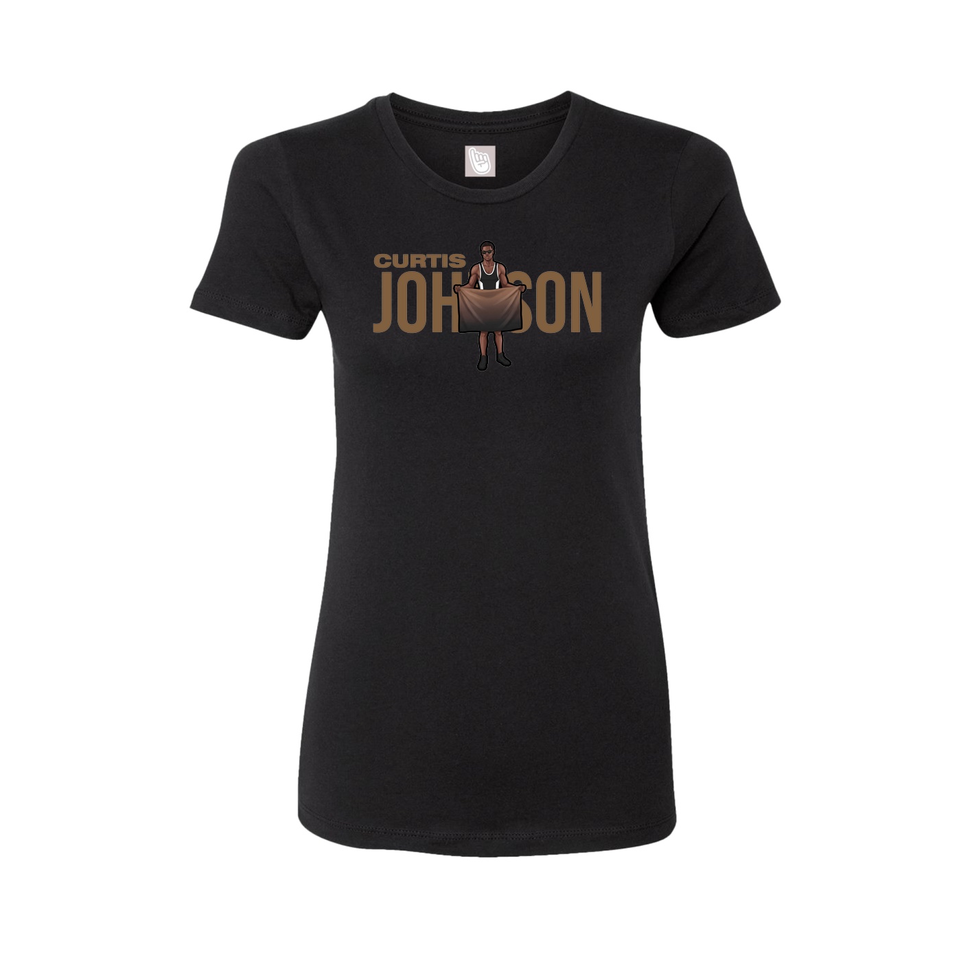 Fitted Women's Tee — Player Name in Black