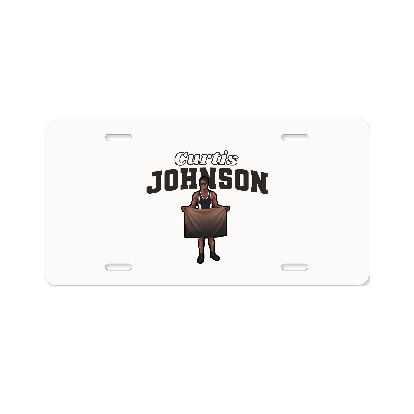 License Plate — Name Arch in Classic