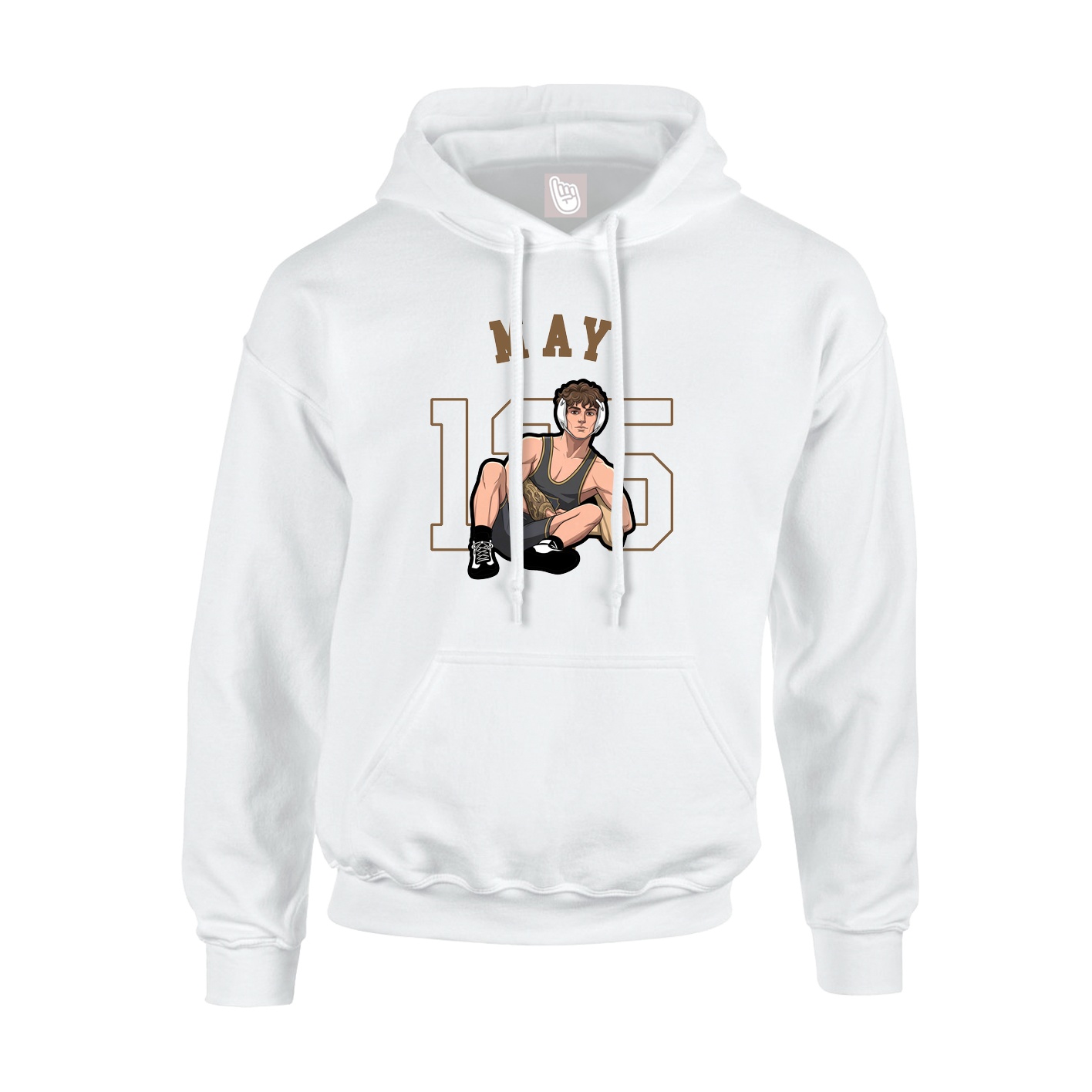Youth Hoodie — Shirsey Arch in White
