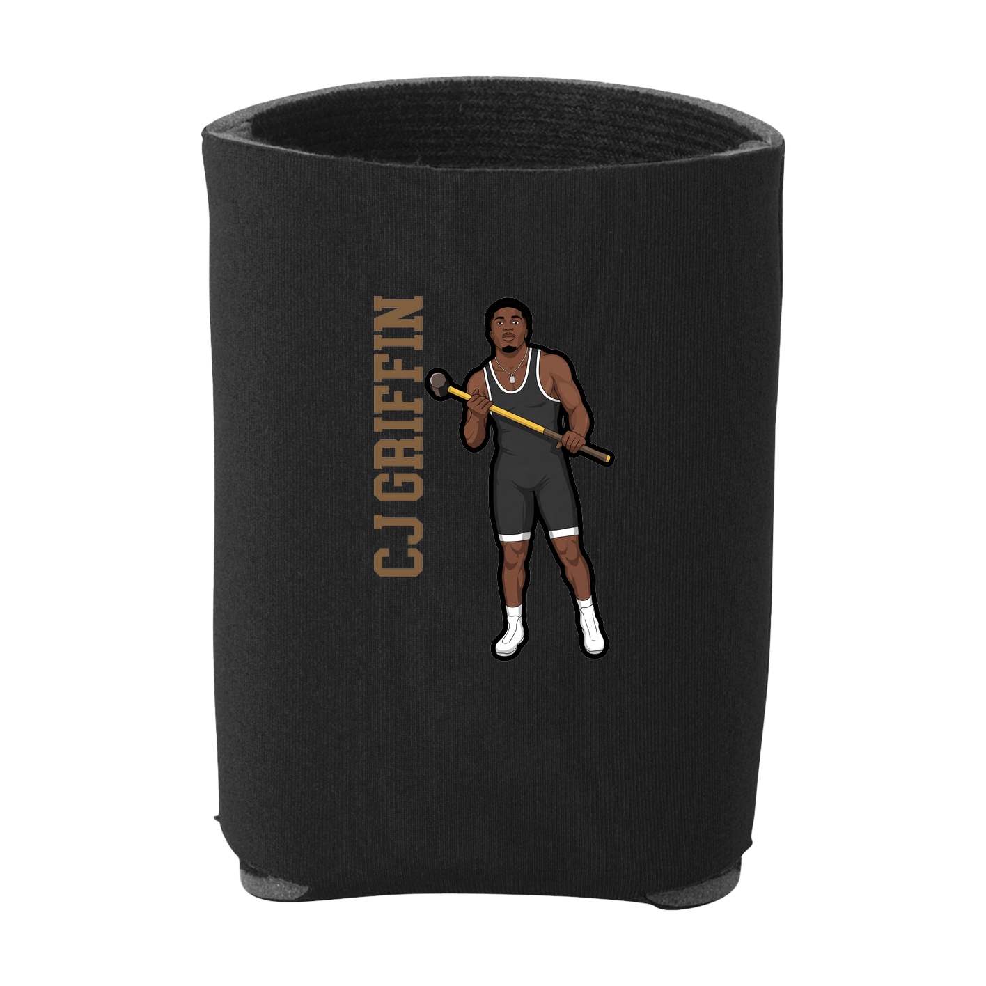 Can Holder — Name Vertical in Black