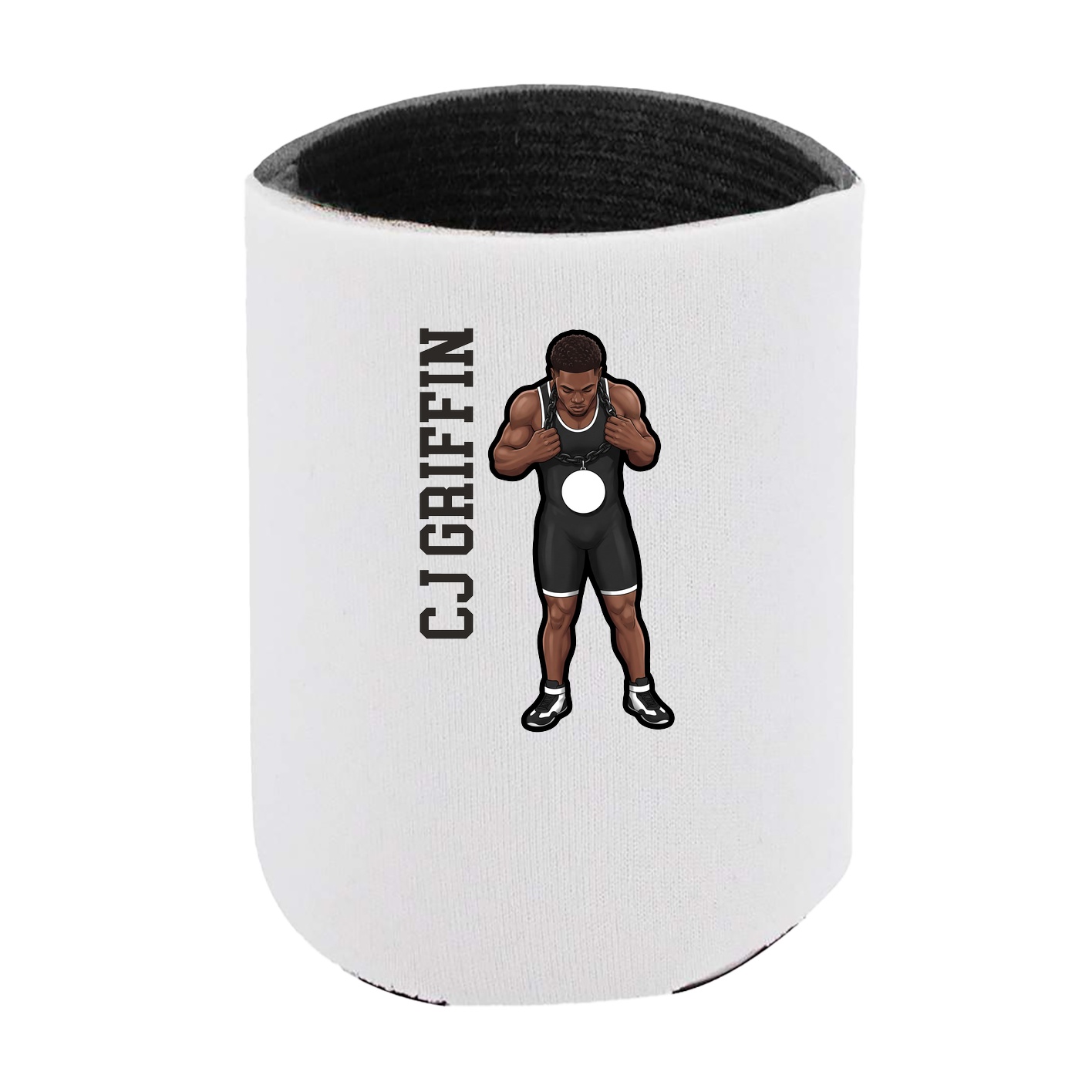 Can Holder — Name Vertical in White