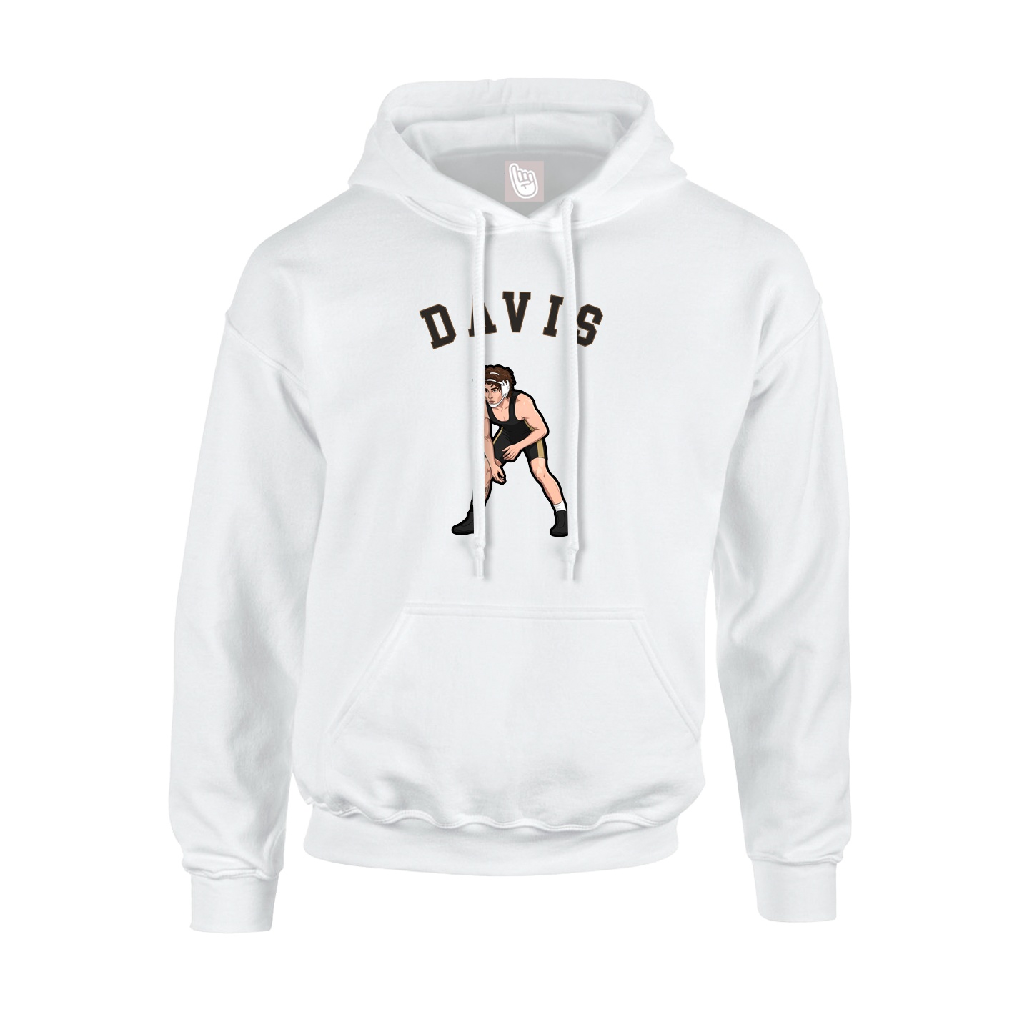 Youth Hoodie — Shirsey Arch in White