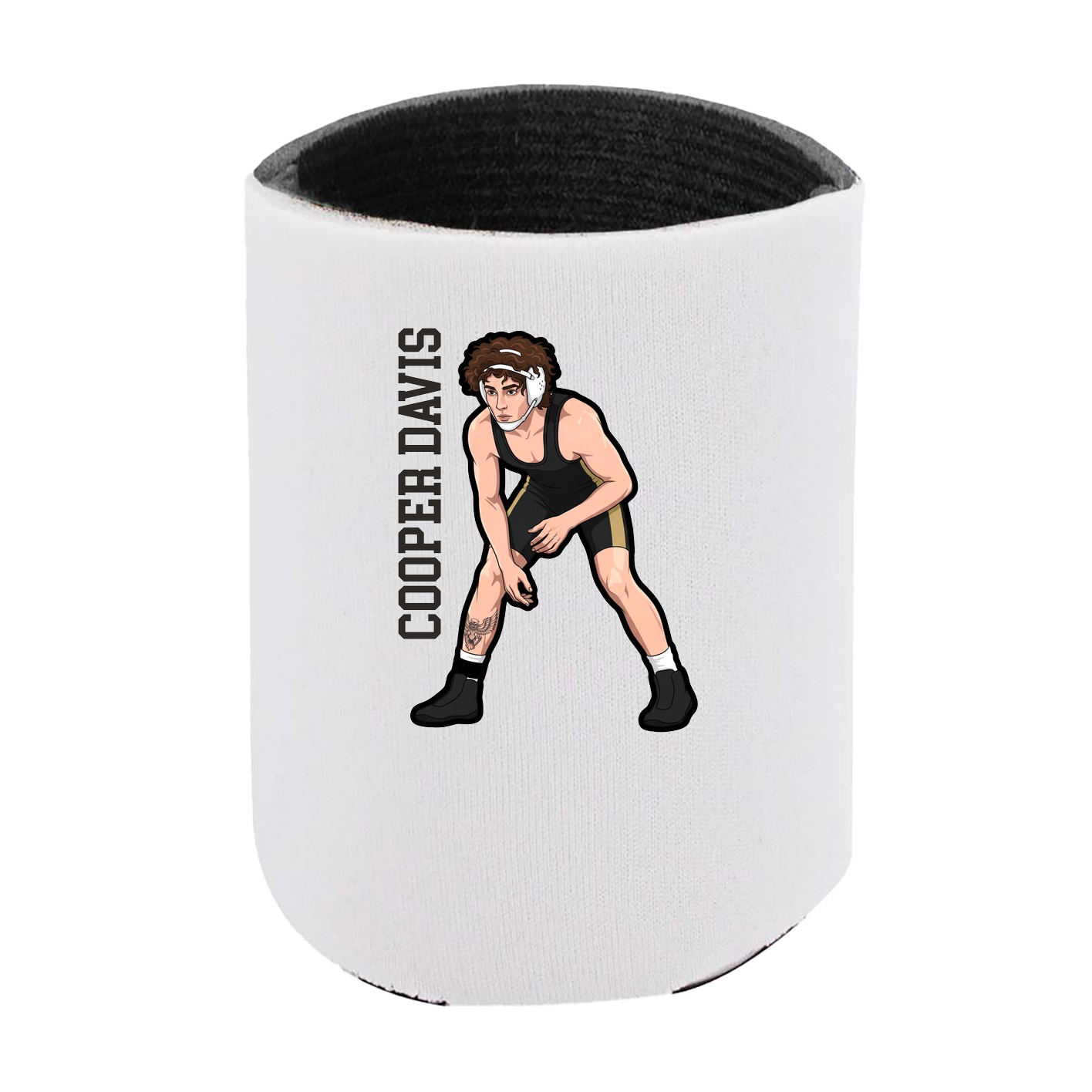 Can Holder — Name Vertical in White