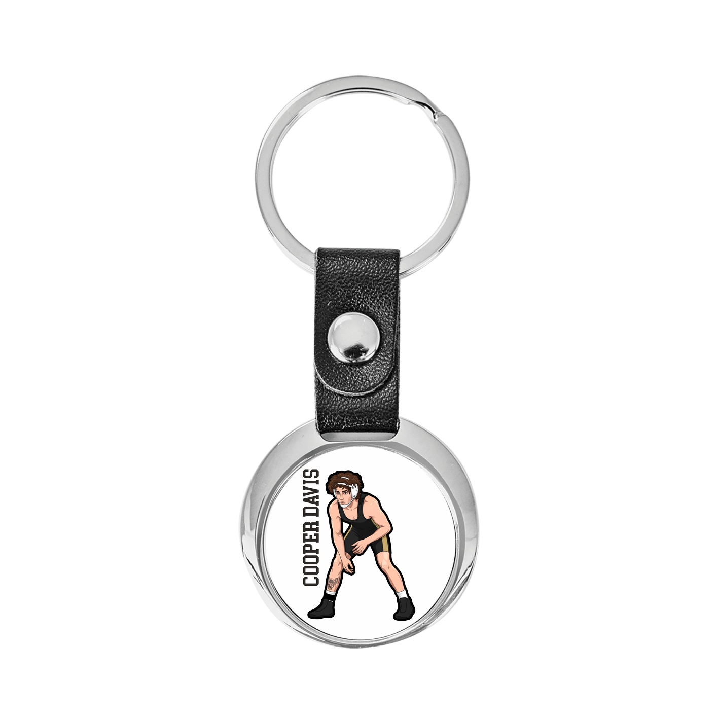 Key Chain — Name Vertical in Classic