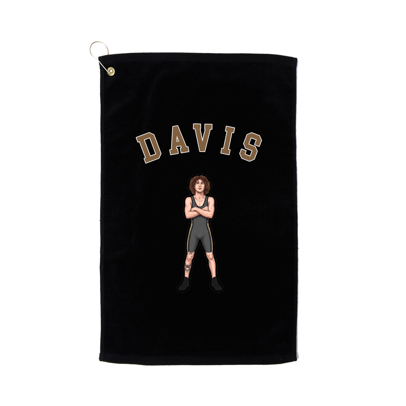 Golf Towel — Shirsey Arch in Black