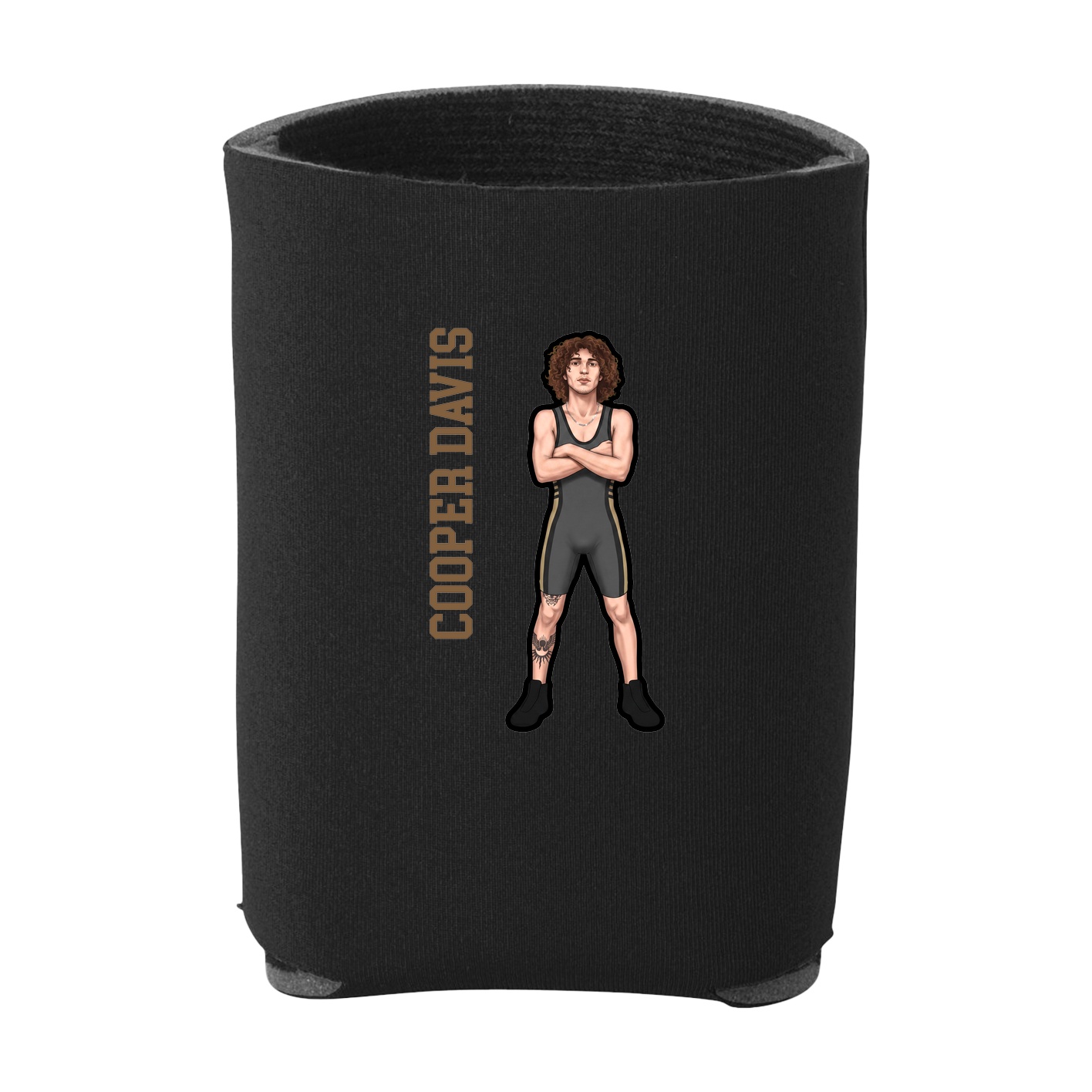 Can Holder — Name Vertical in Black