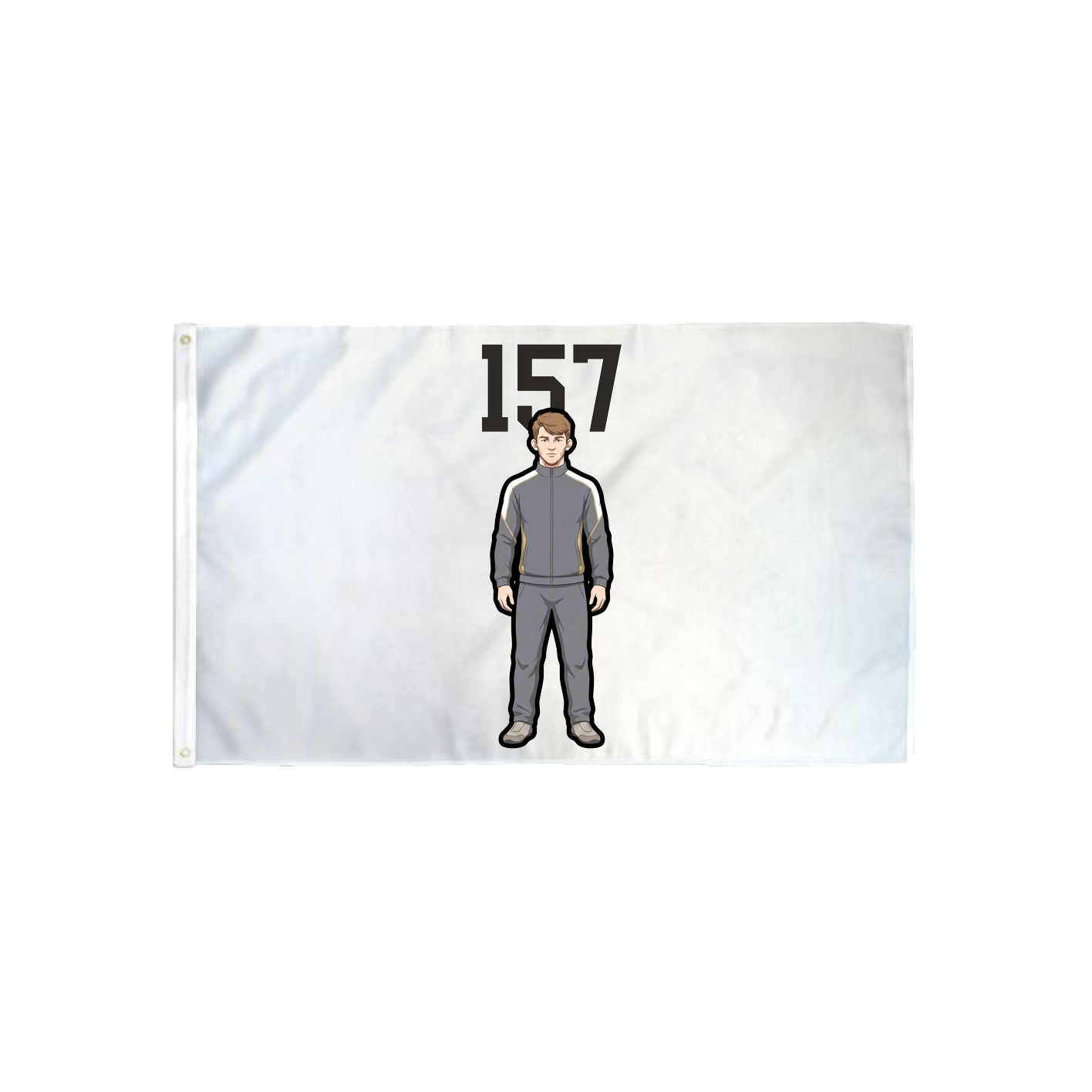 3x5 Flag — Number Top in Classic
