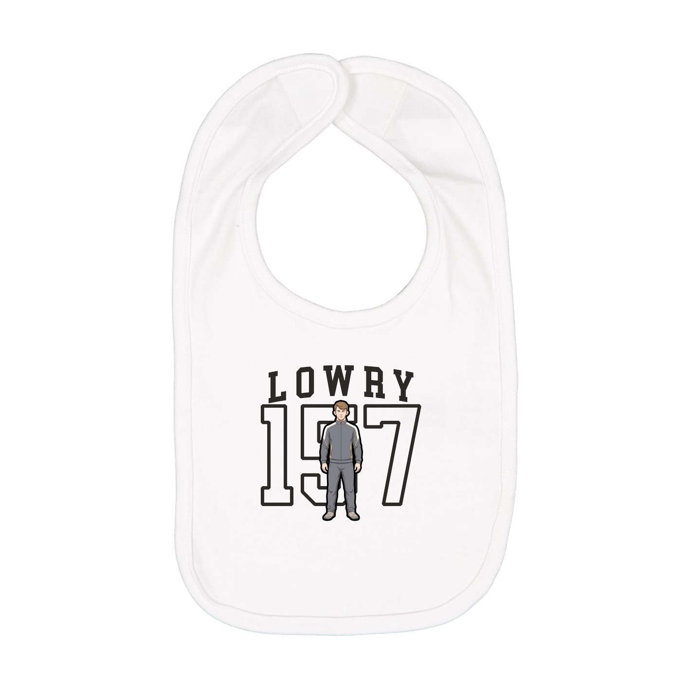 Infant Bib — Shirsey in White