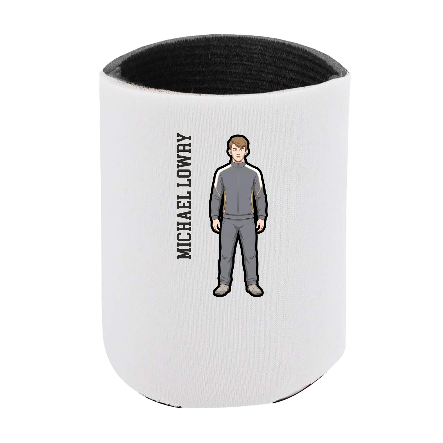 Can Holder — Name Vertical in White