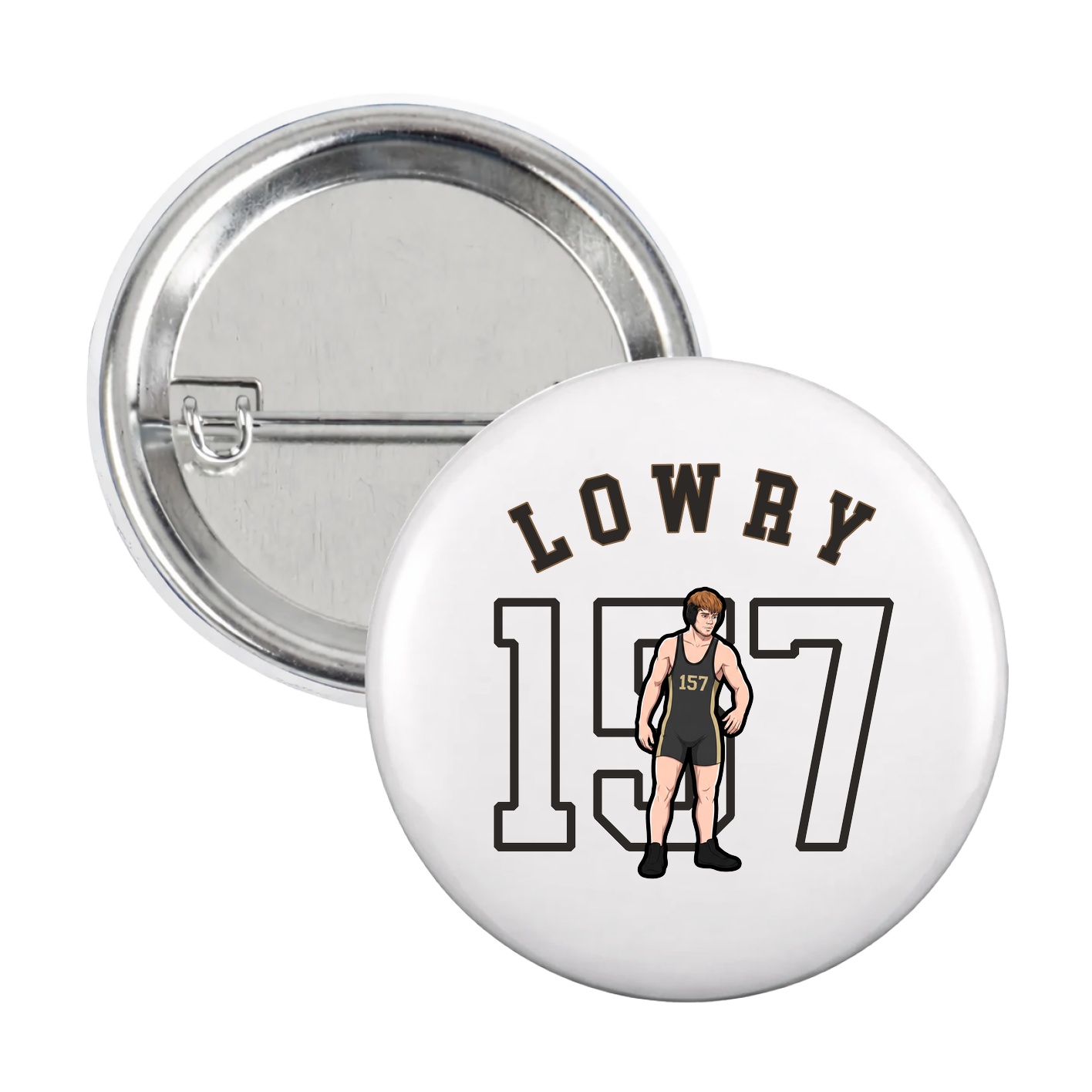 Game Day Button — Shirsey Arch in White