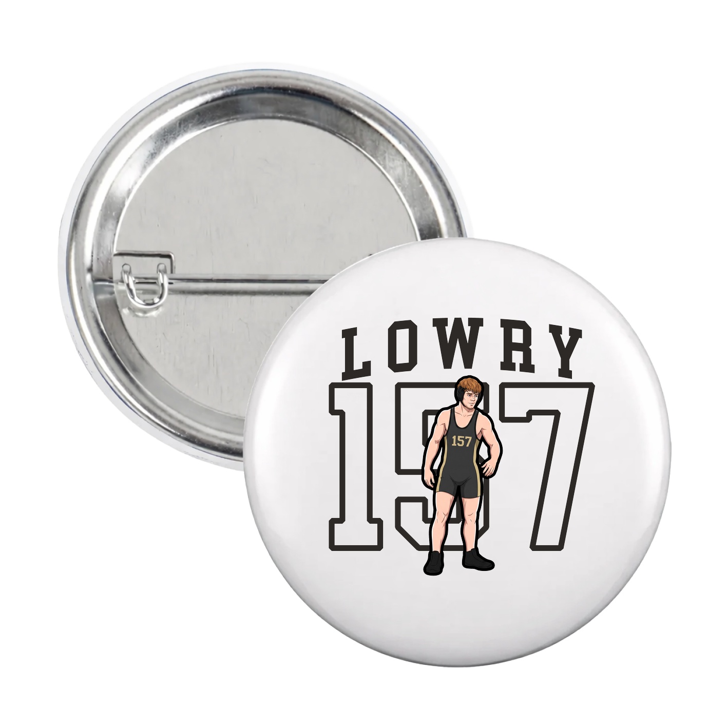 Game Day Button — Shirsey in White