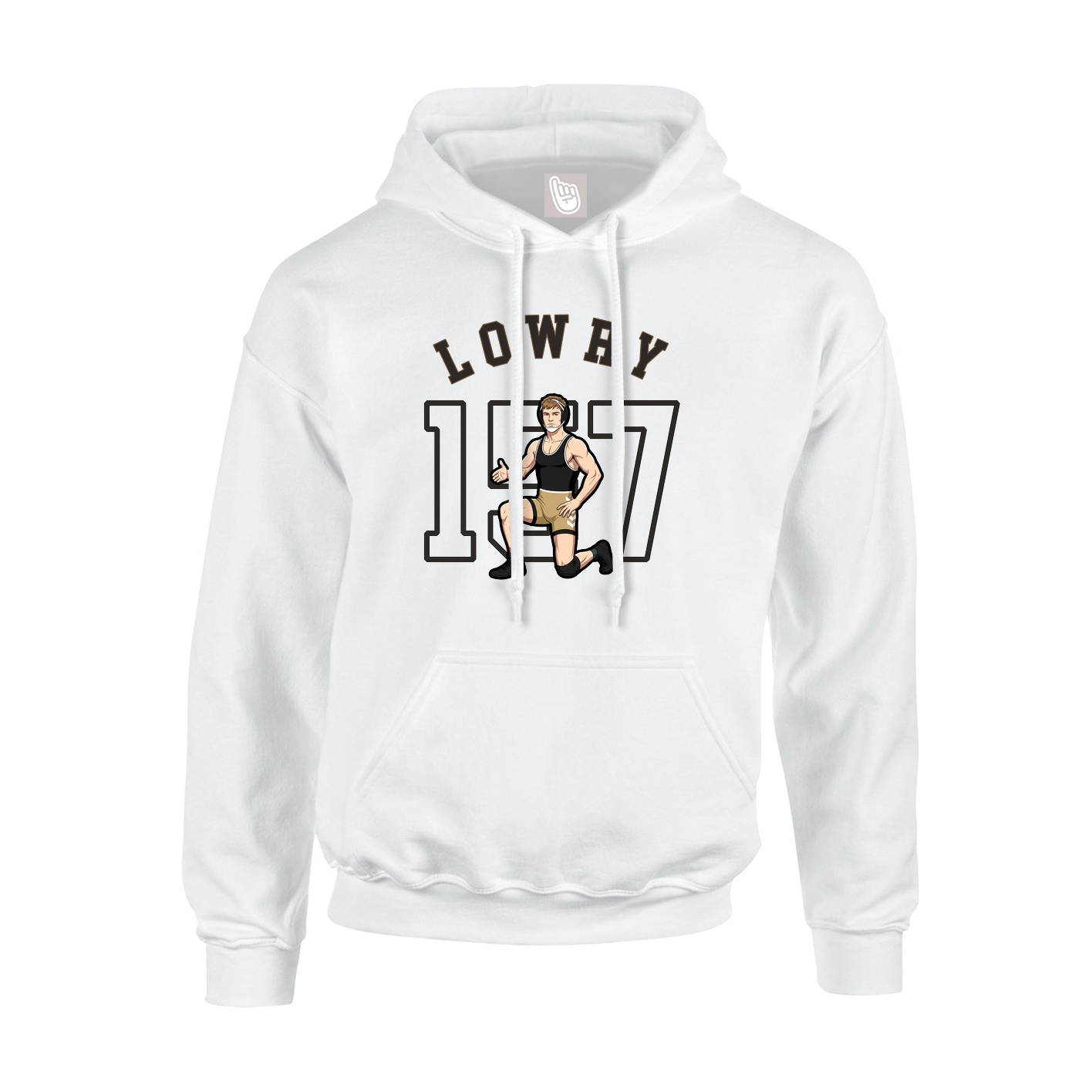 Youth Hoodie — Shirsey Arch in White
