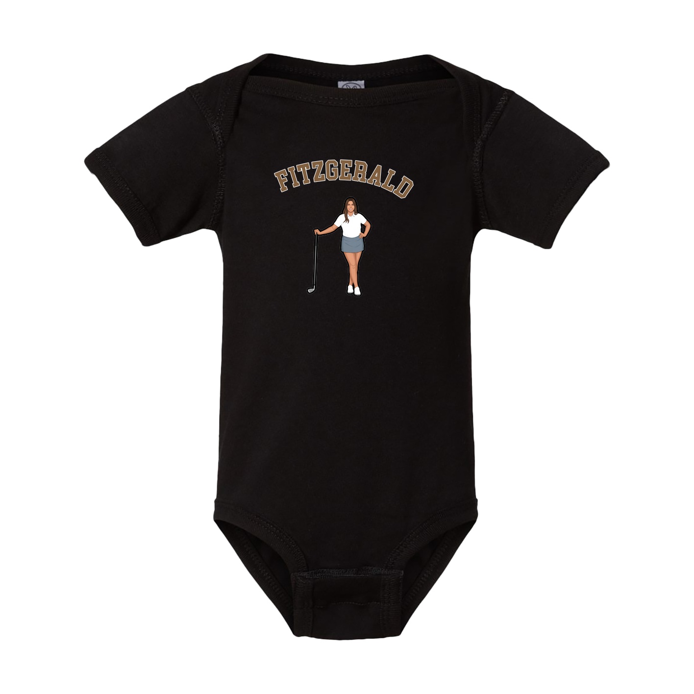 Baby Onesie — Shirsey Arch in Black