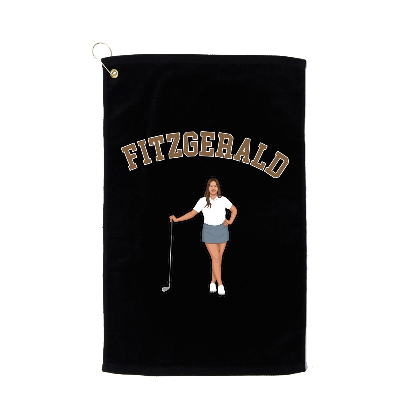 Golf Towel — Shirsey Arch in Black