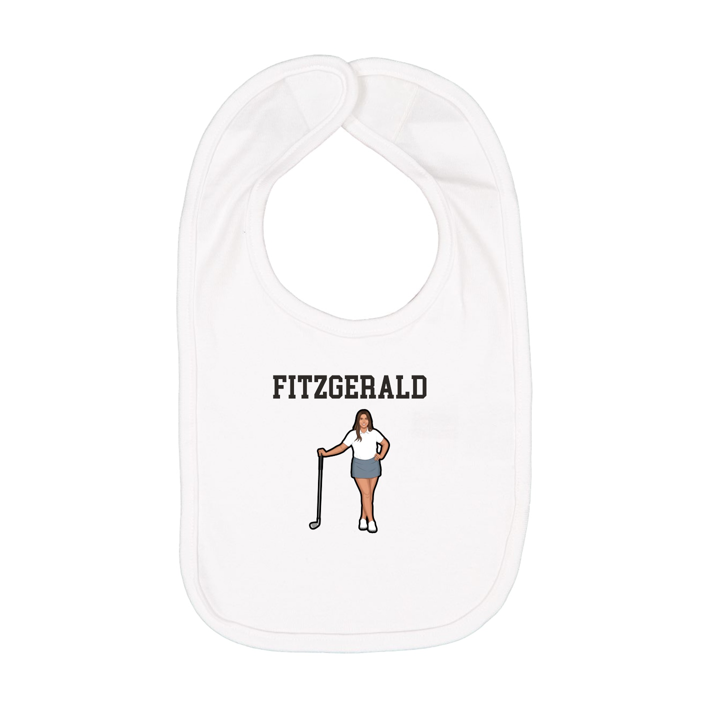 Infant Bib — Shirsey in White
