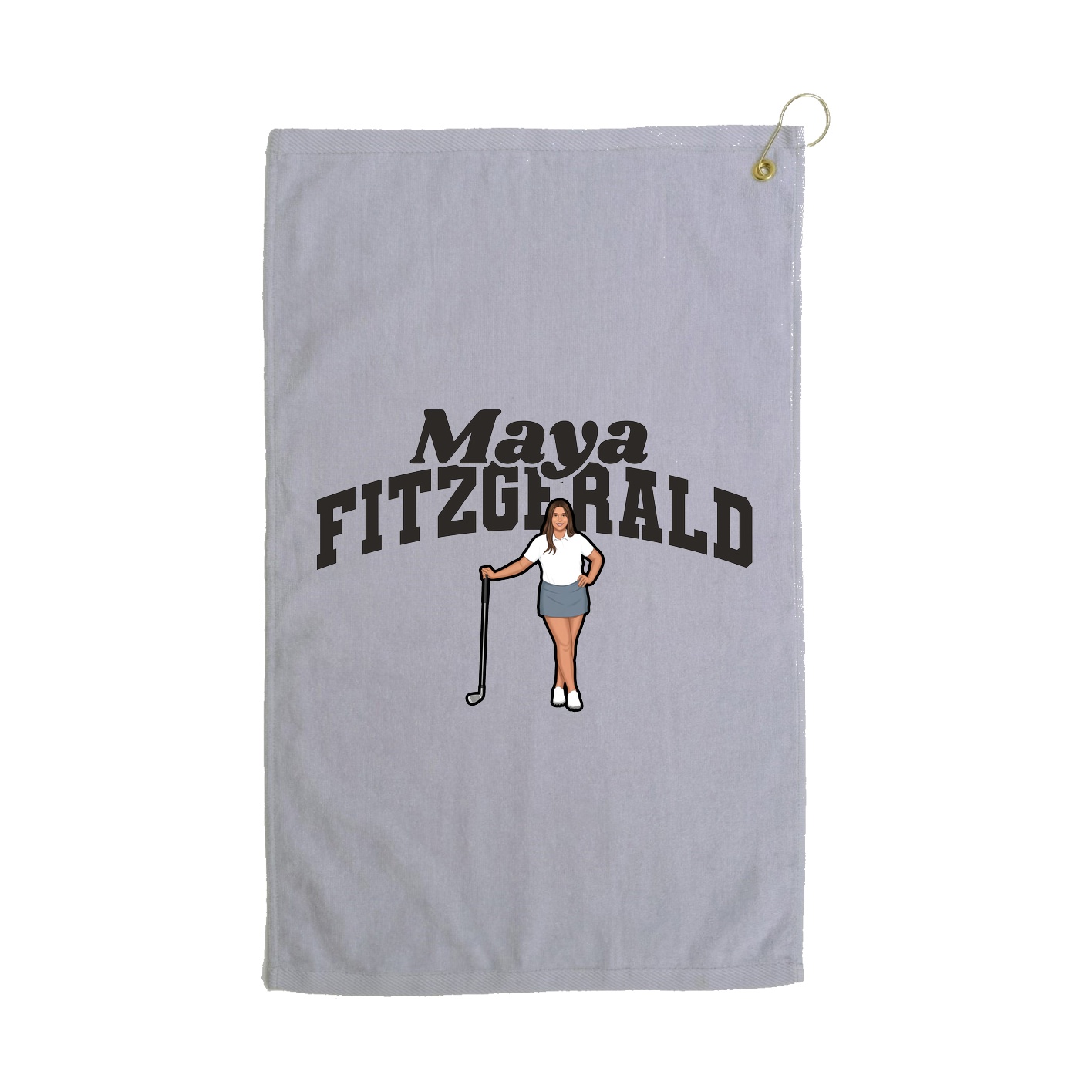 Golf Towel — Signature Arch in Grey