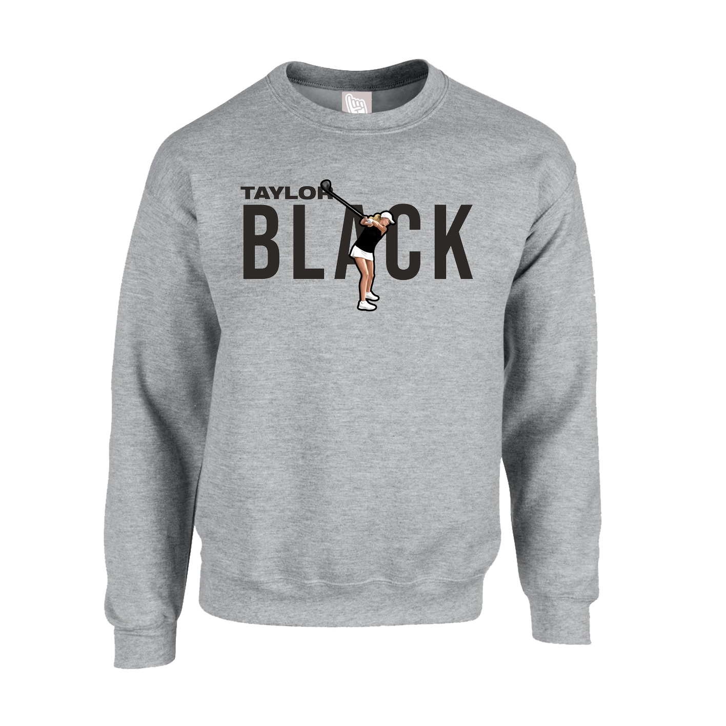 Fleece Crew — Player Name in Grey