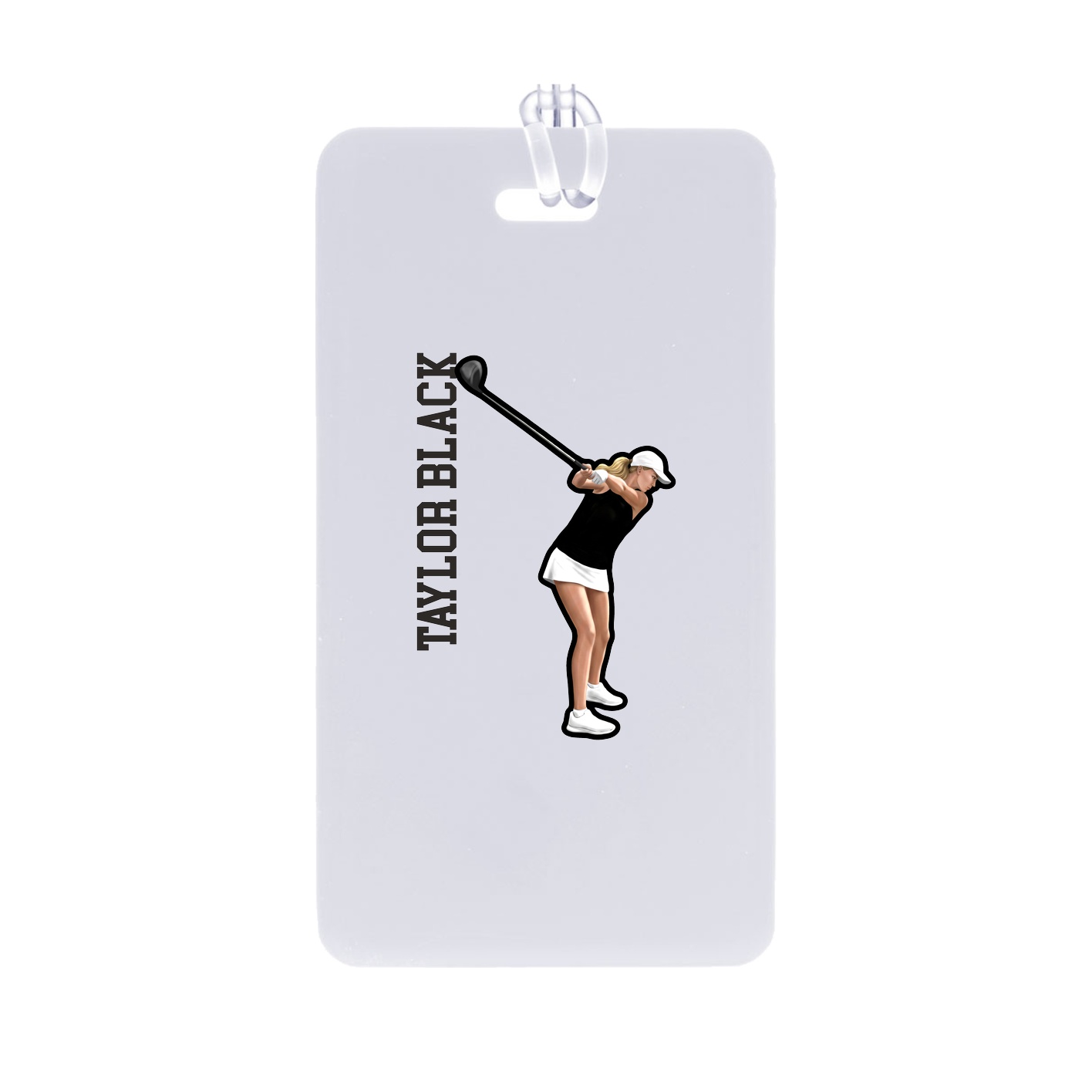 Bag Tag — Name Vertical in Classic