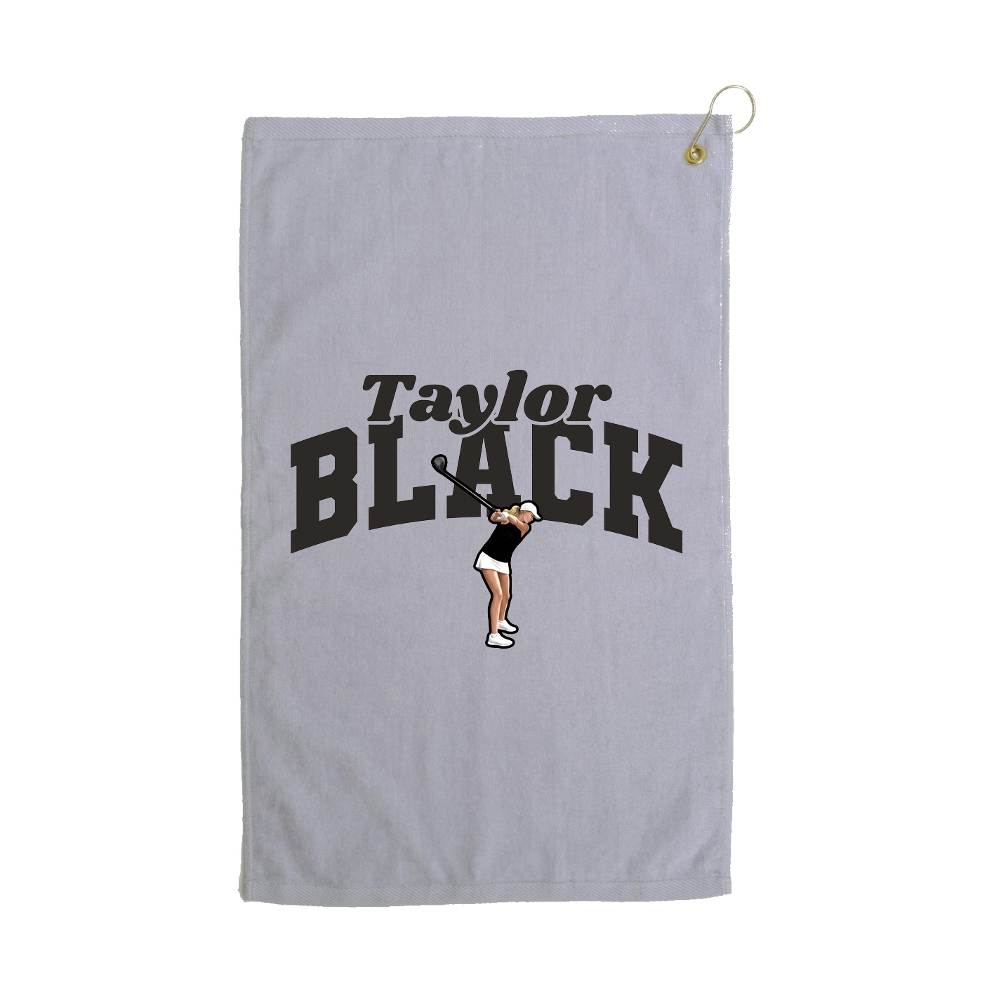 Golf Towel — Signature Arch in Grey
