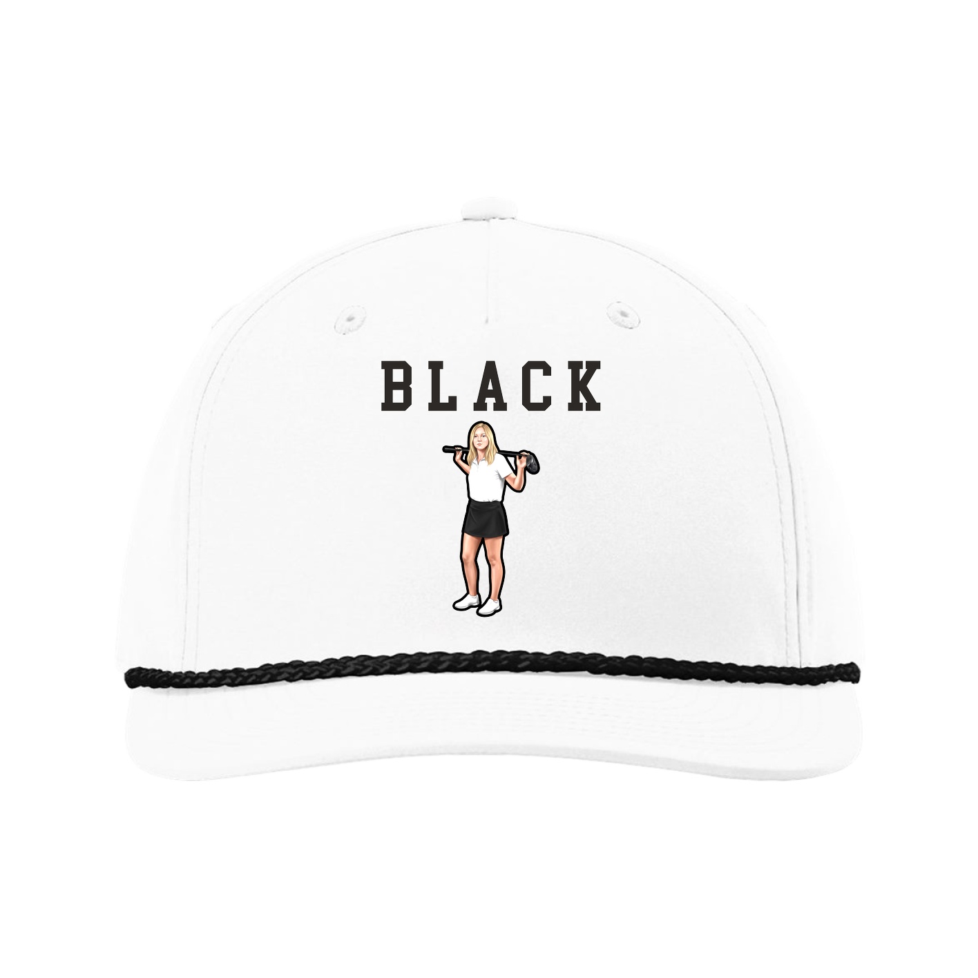 Five-Panel Classic Rope Cap — Shirsey in White