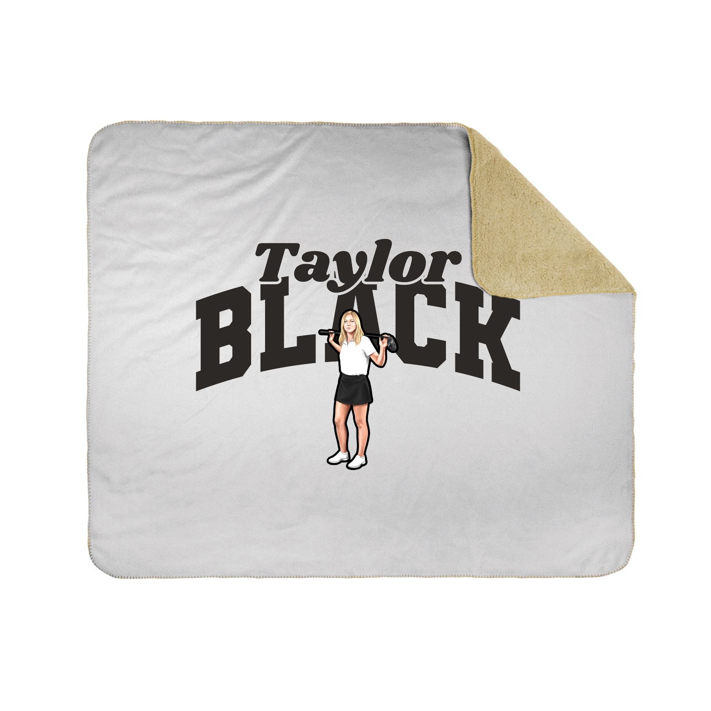 Throw Blanket — Signature Arch in White