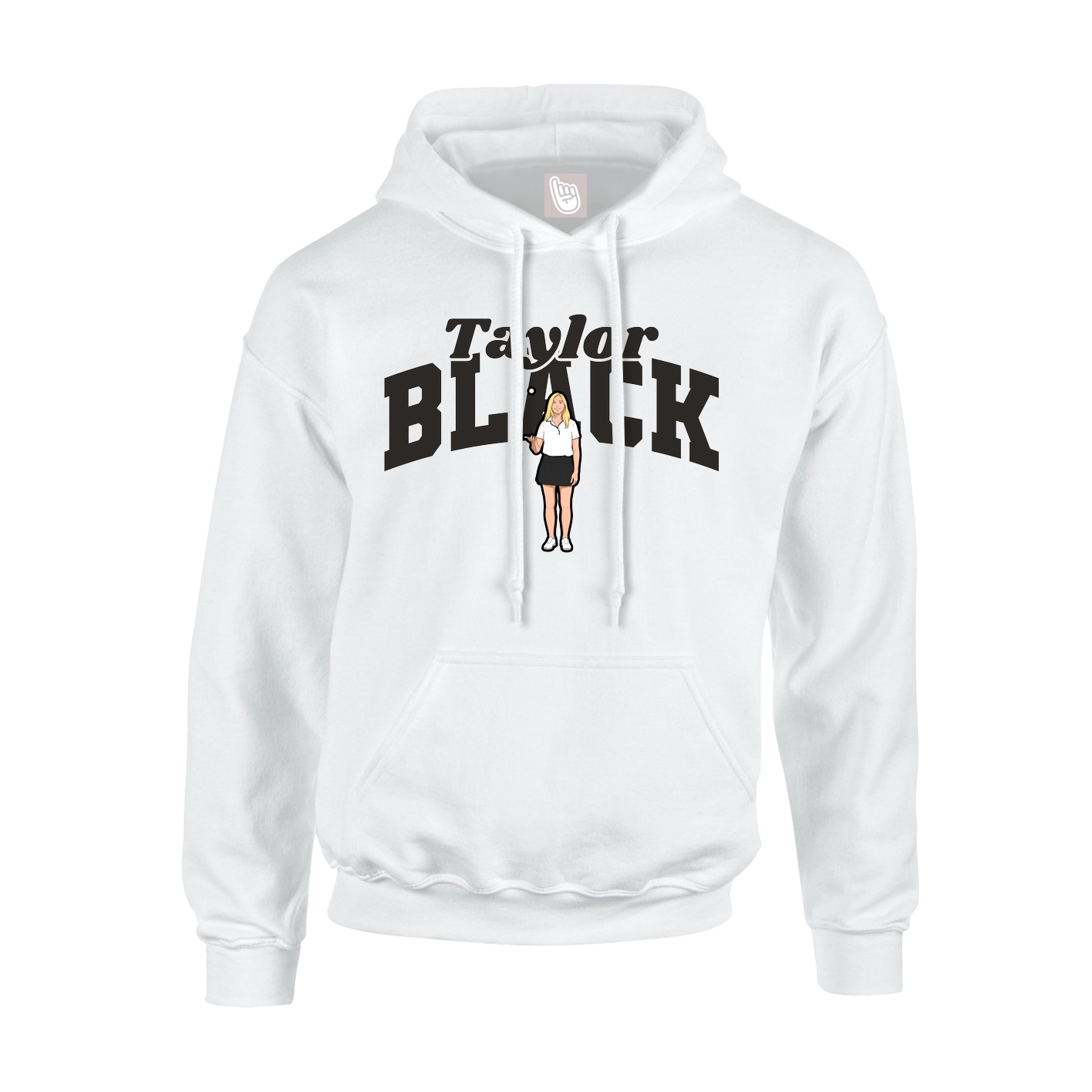 Hoodie — Signature Arch in White