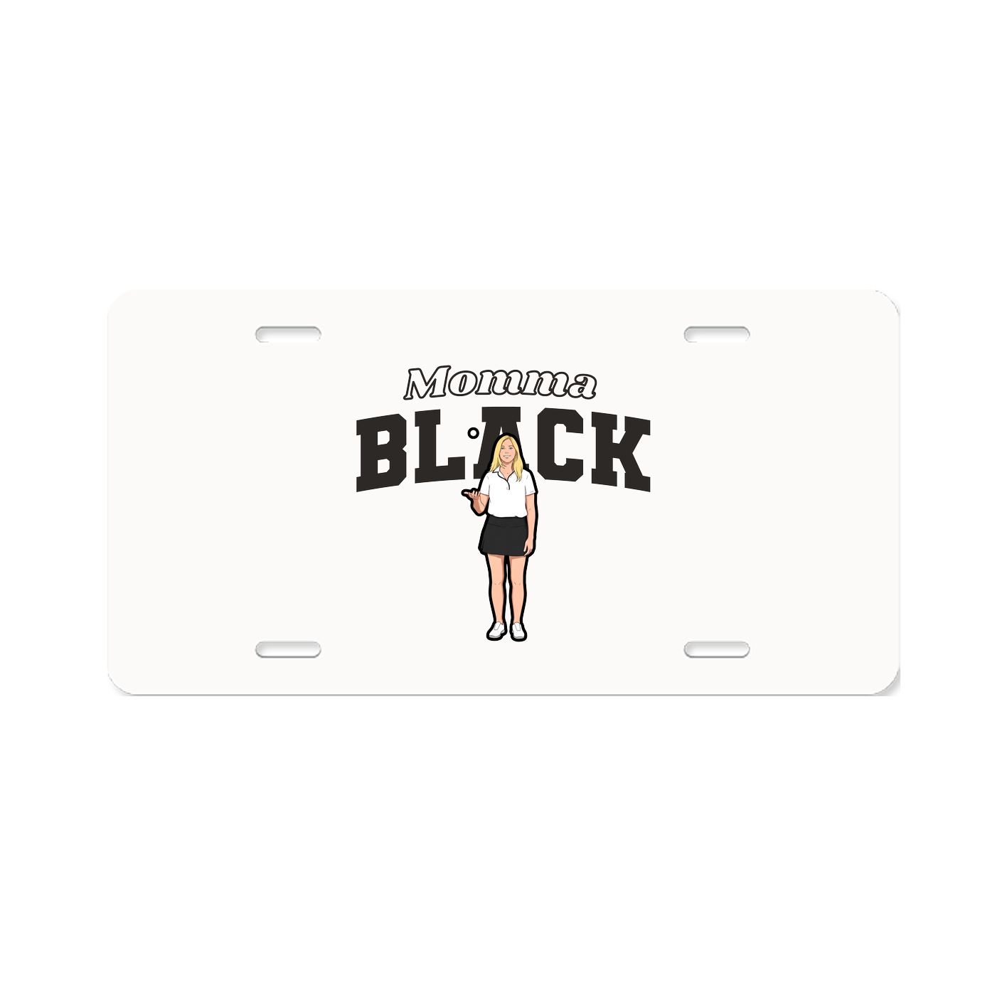 License Plate — Mothers Day Block in Classic