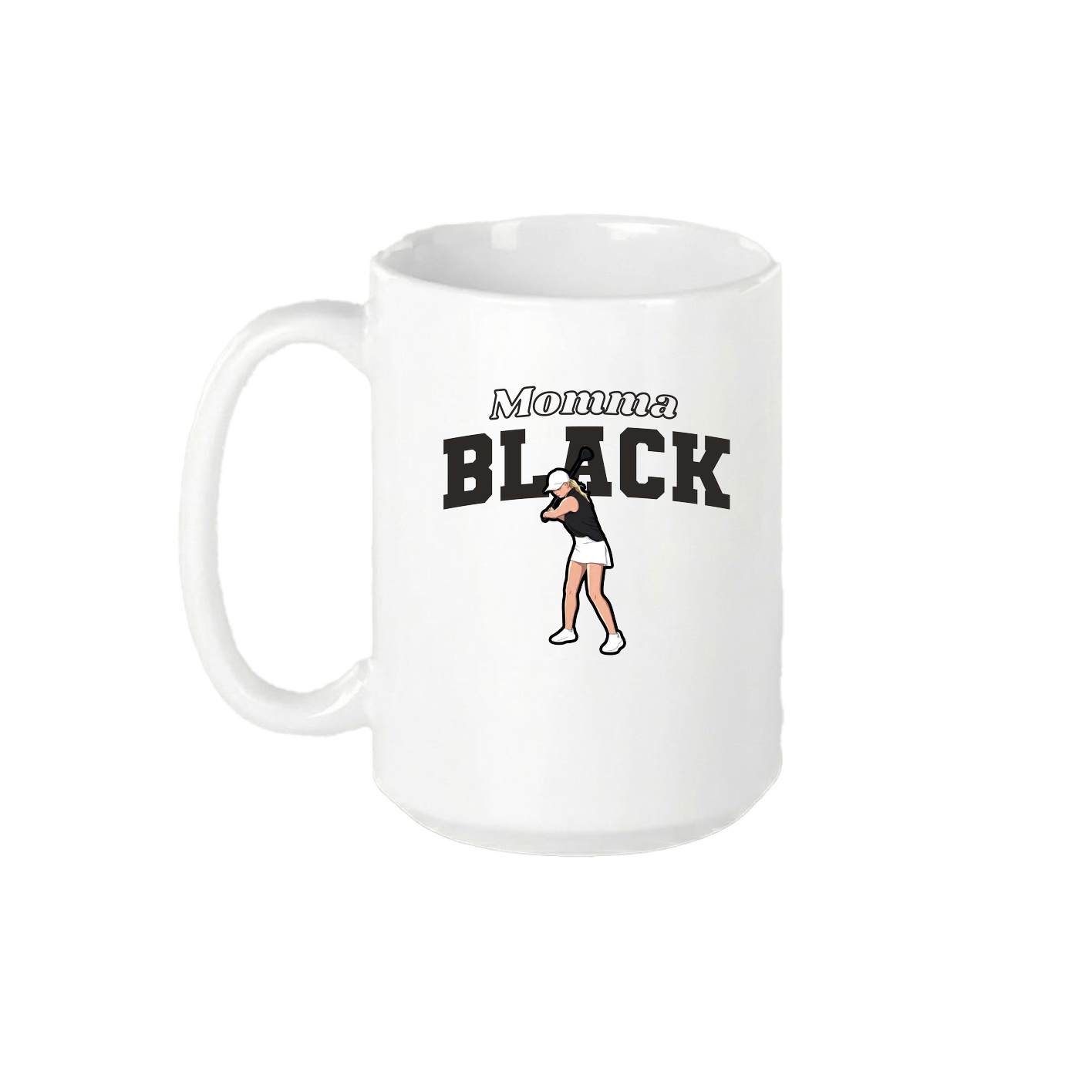 15oz Coffee Mug — Mothers Day Block in White