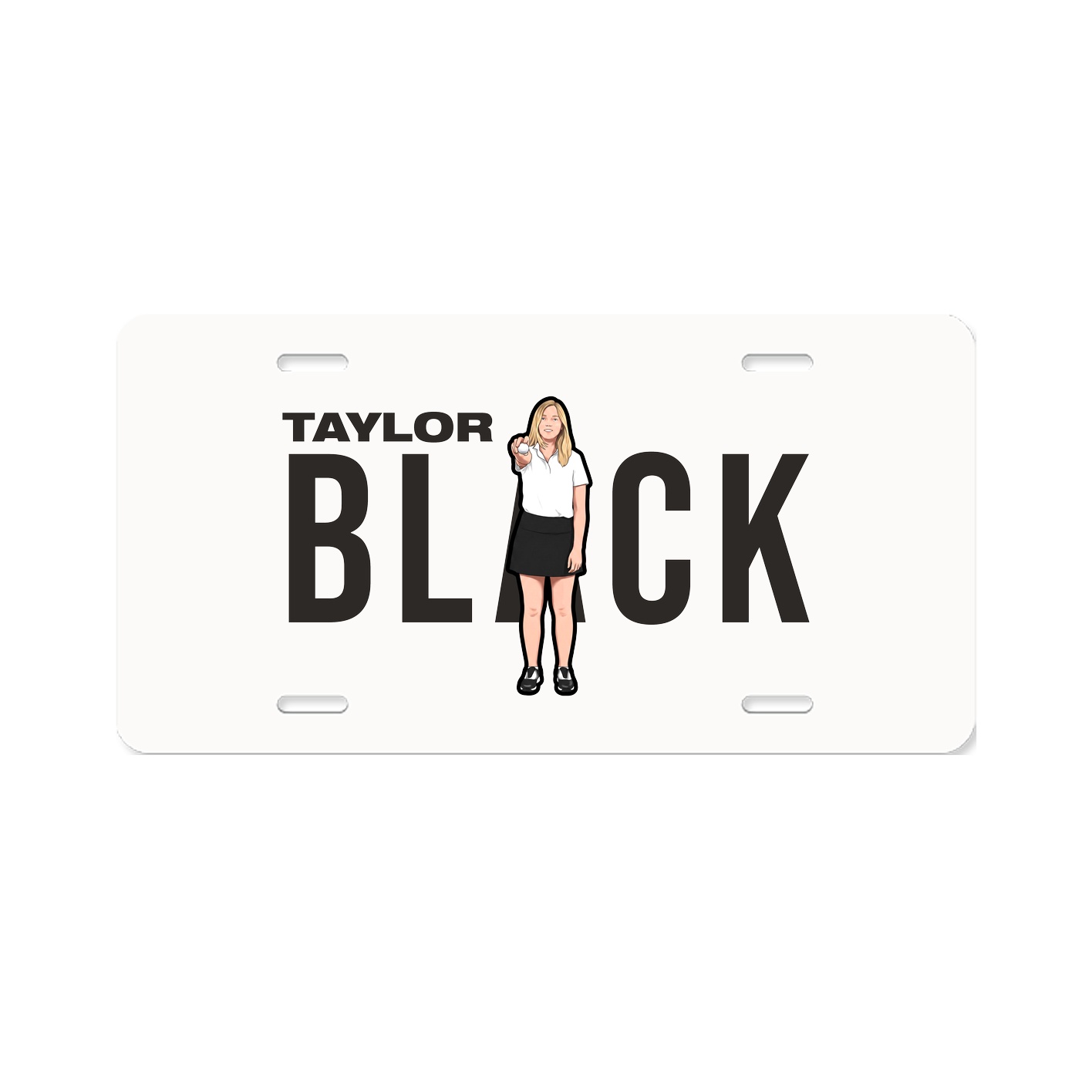 License Plate — Player Name in Classic
